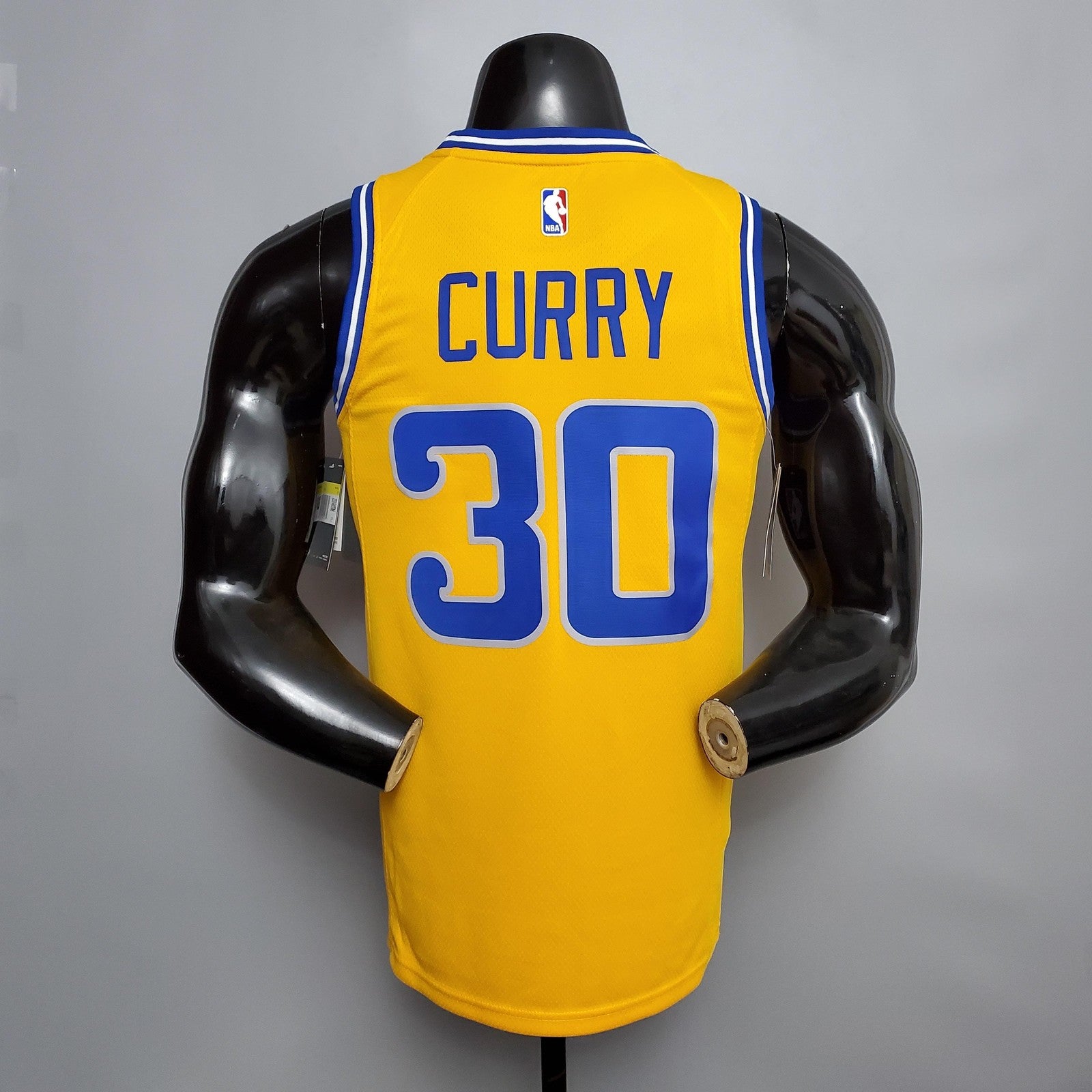 Retro Version Curry#30 Golden State Warriors Yellow Nba Jersey