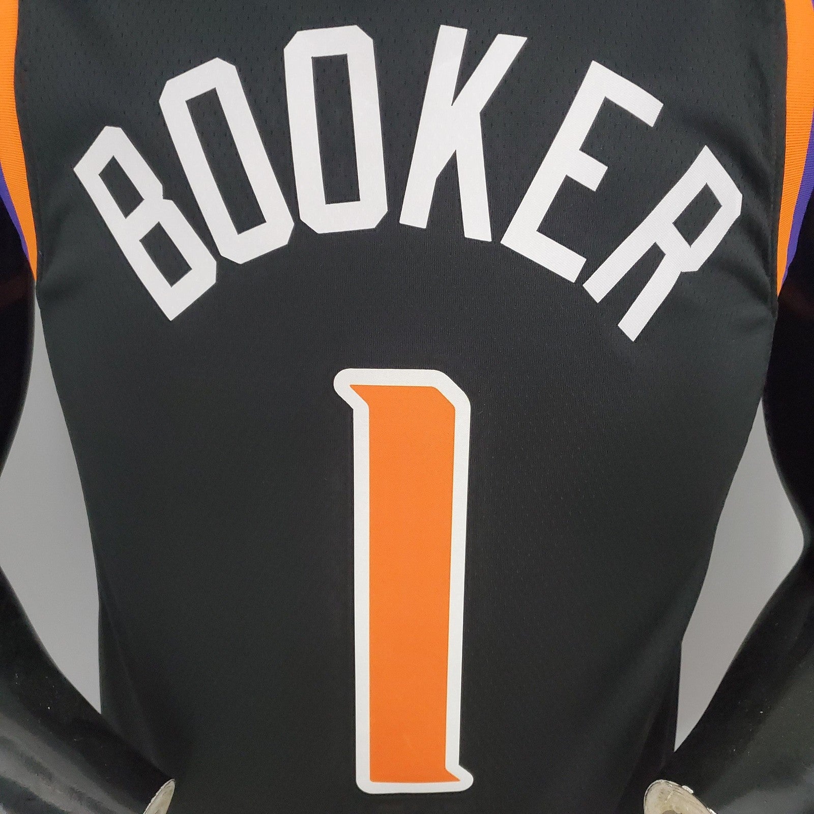 2021 Booker#1 Suns Black Nba Jersey