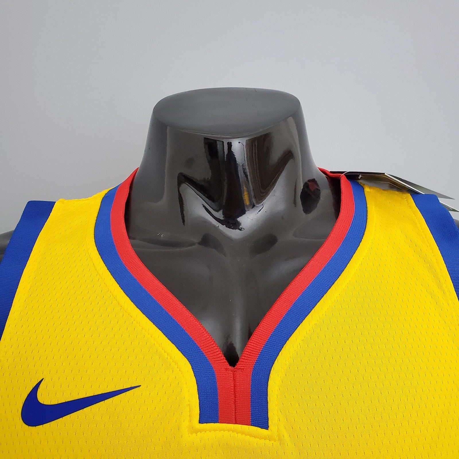 2018 Warriors#30 Chinese Dragon Robe Yellow Nba Jersey