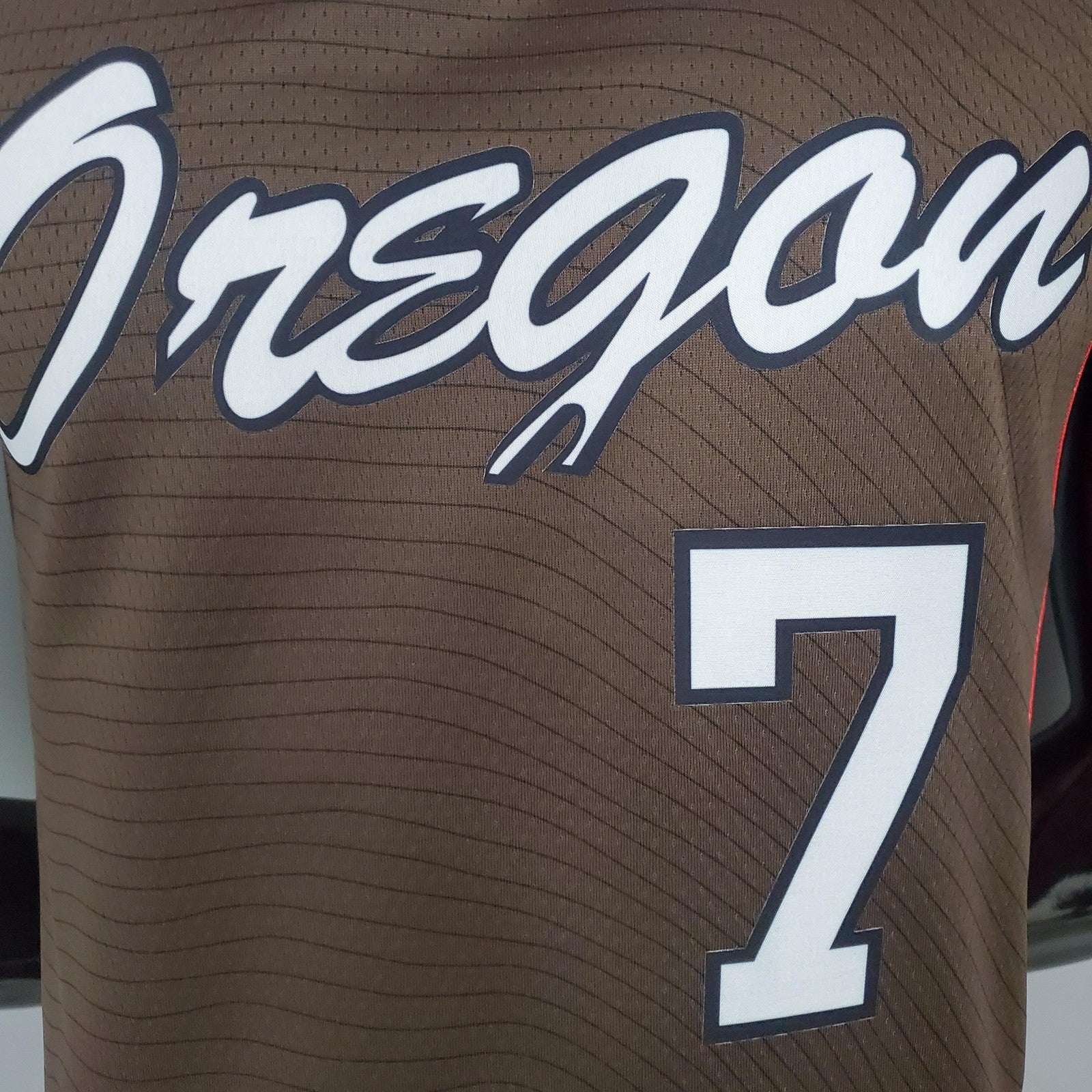 2021 Roy#7 Trail Blazers City Edition Brown Nba Jersey