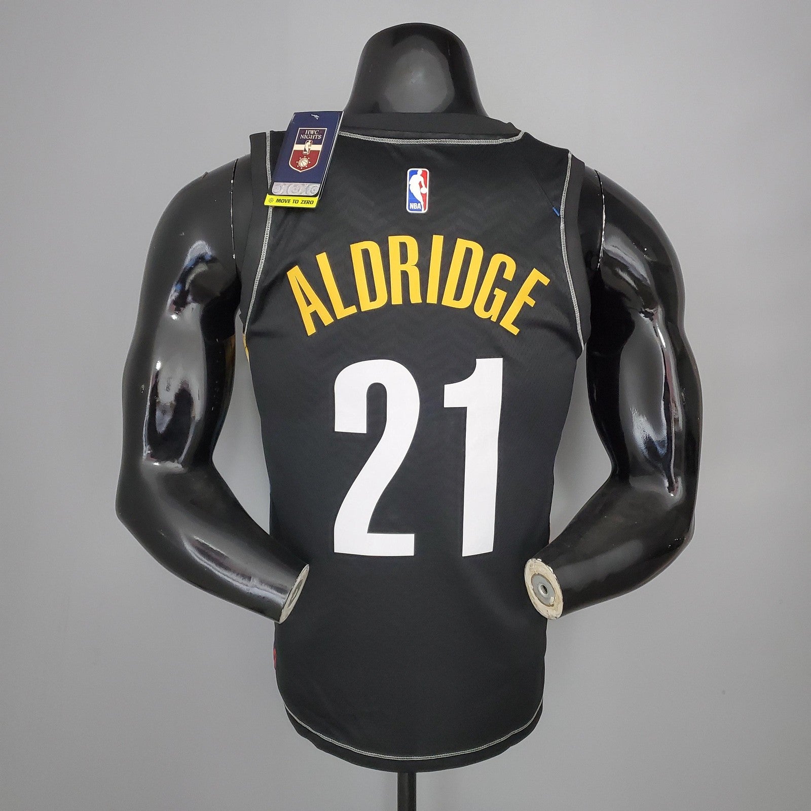 New Brooklyn Nets Aldridge#21 City Edition Black