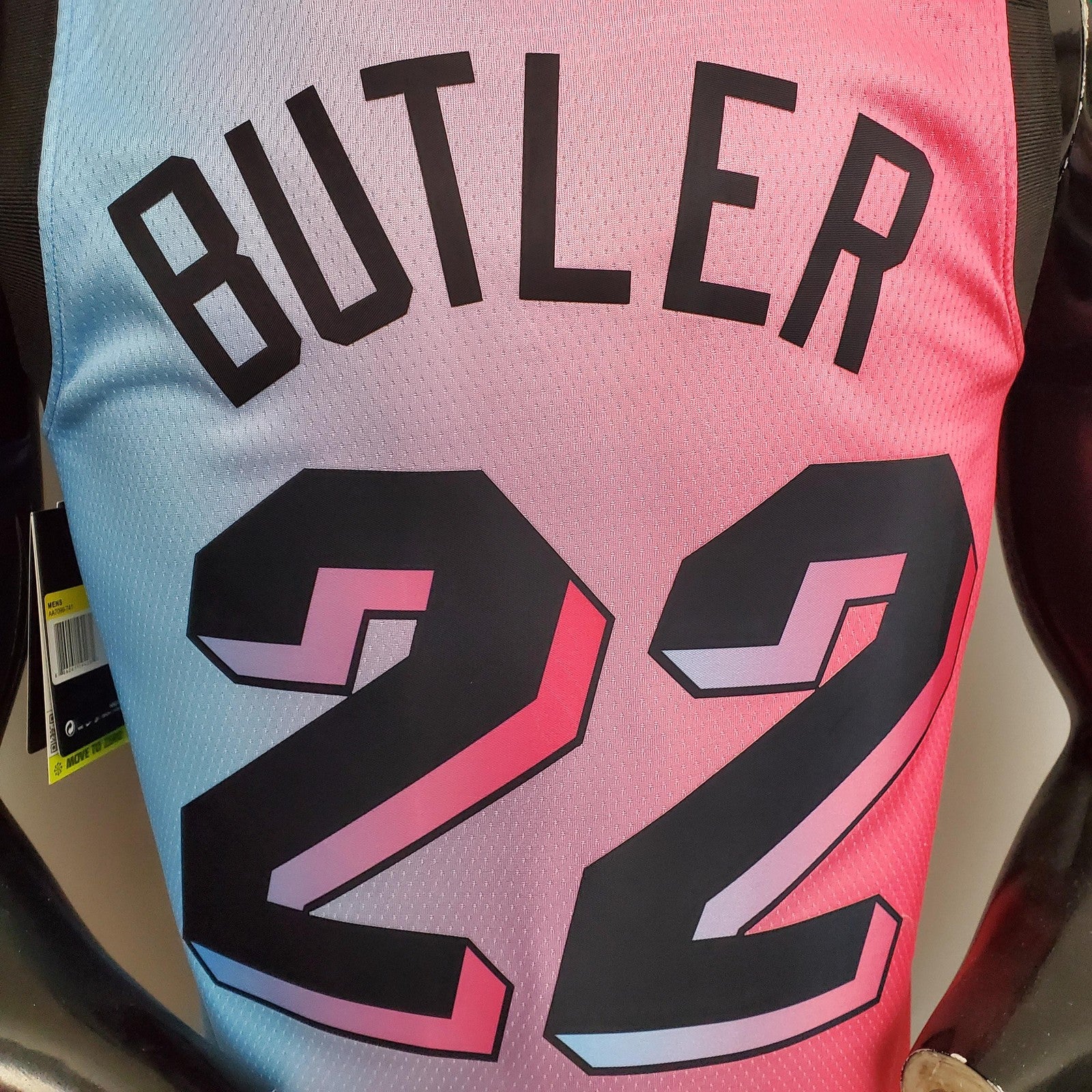 New Miami Heat Butler #22 City Edition Pink Blue Gradient Color (support Customization)