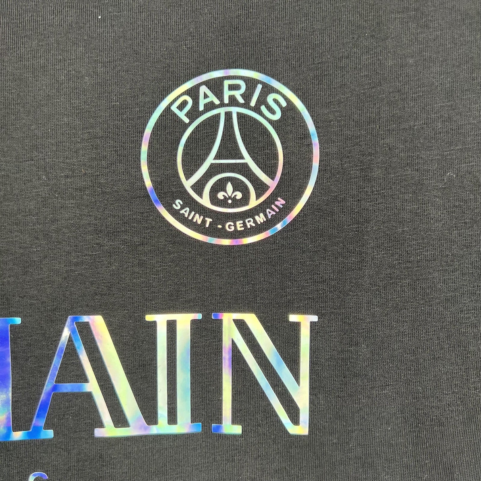 23 24 Psg Cotton T Shirt Black