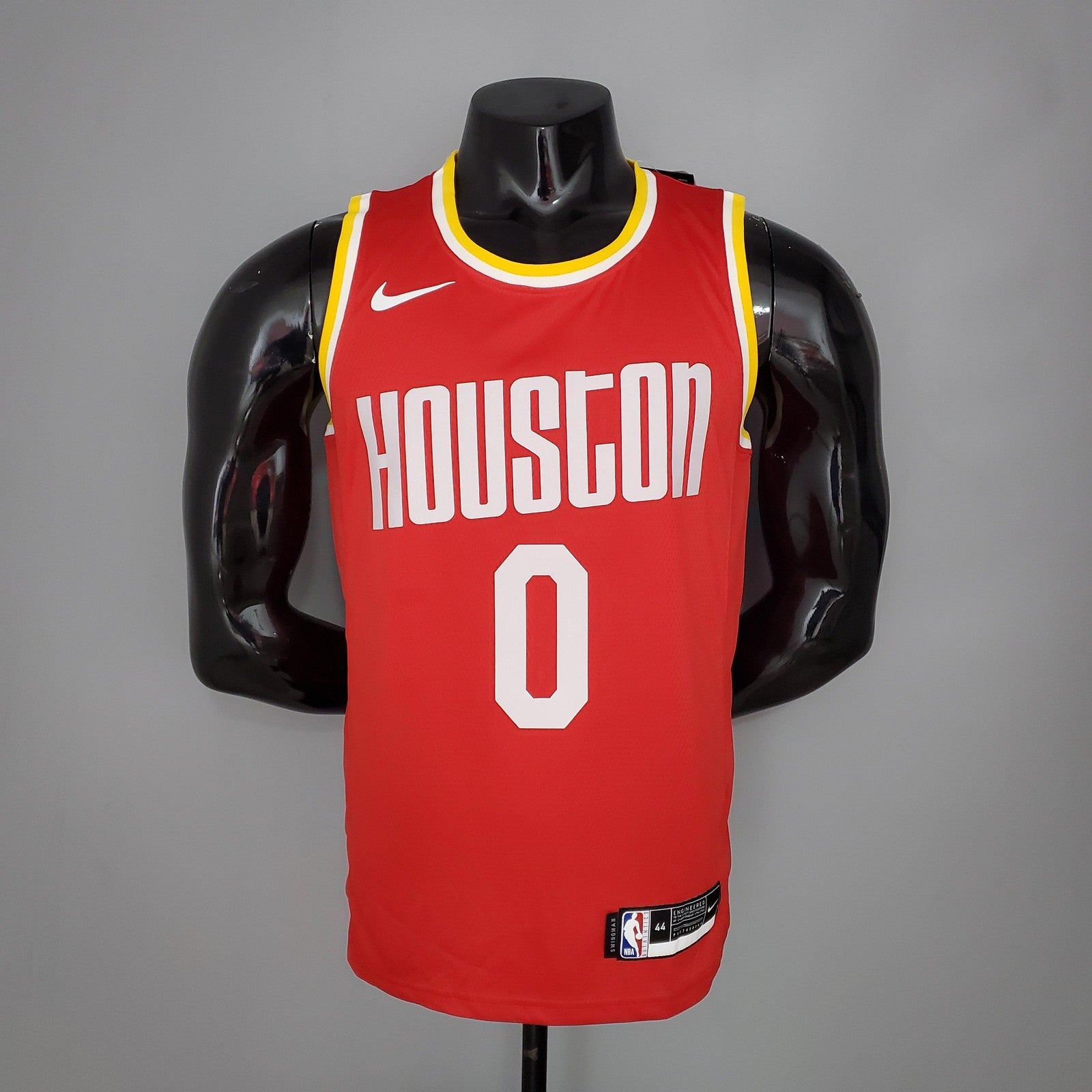 Westbrook#0 Rockets Retro Red Nba Jersey