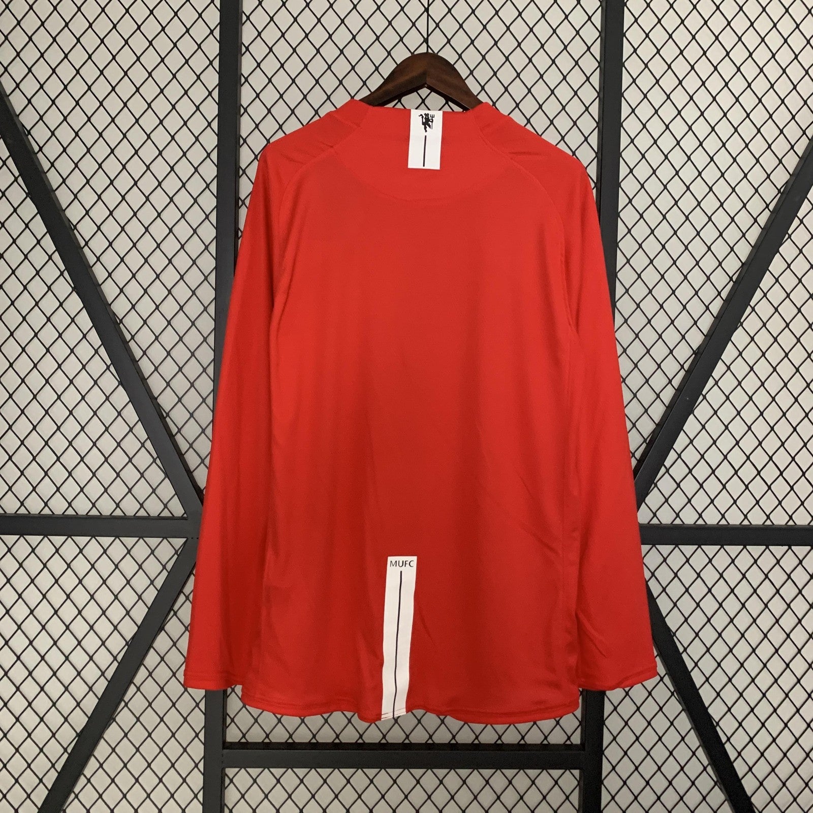 Retro Long Sleeve M U Champions League Version Home
