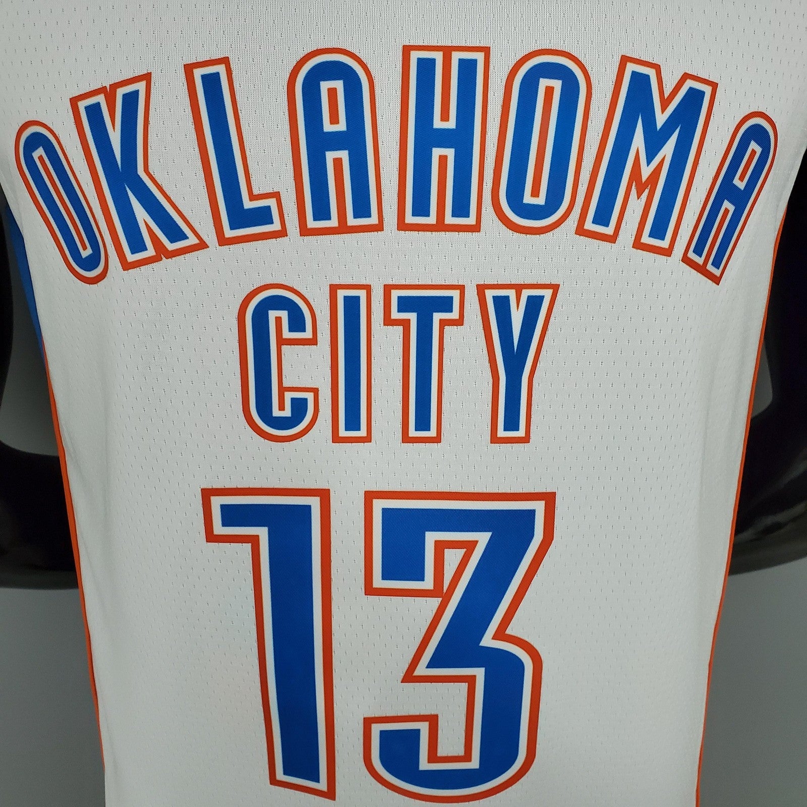 George#13 Thunder White Nba Jersey