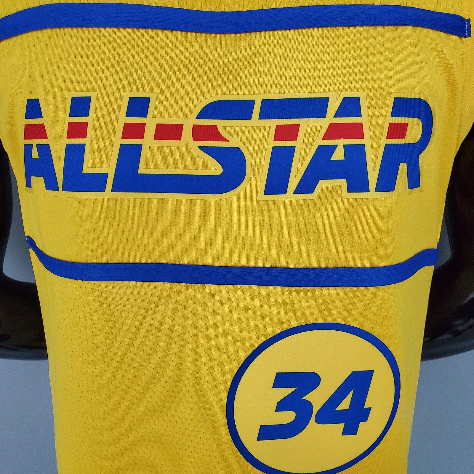 2021 Antetokounmpo#34 All Star Yellow Nba Jersey