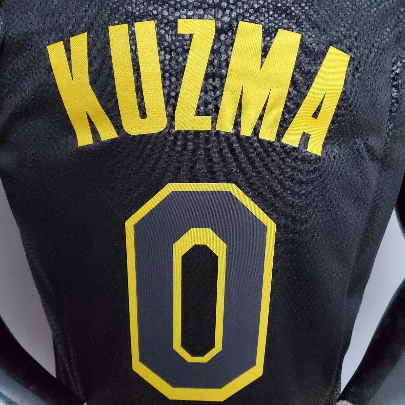 Kuzma #0 Los Angeles Lakers Black Nba Jersey Nike Connect Recognition 2