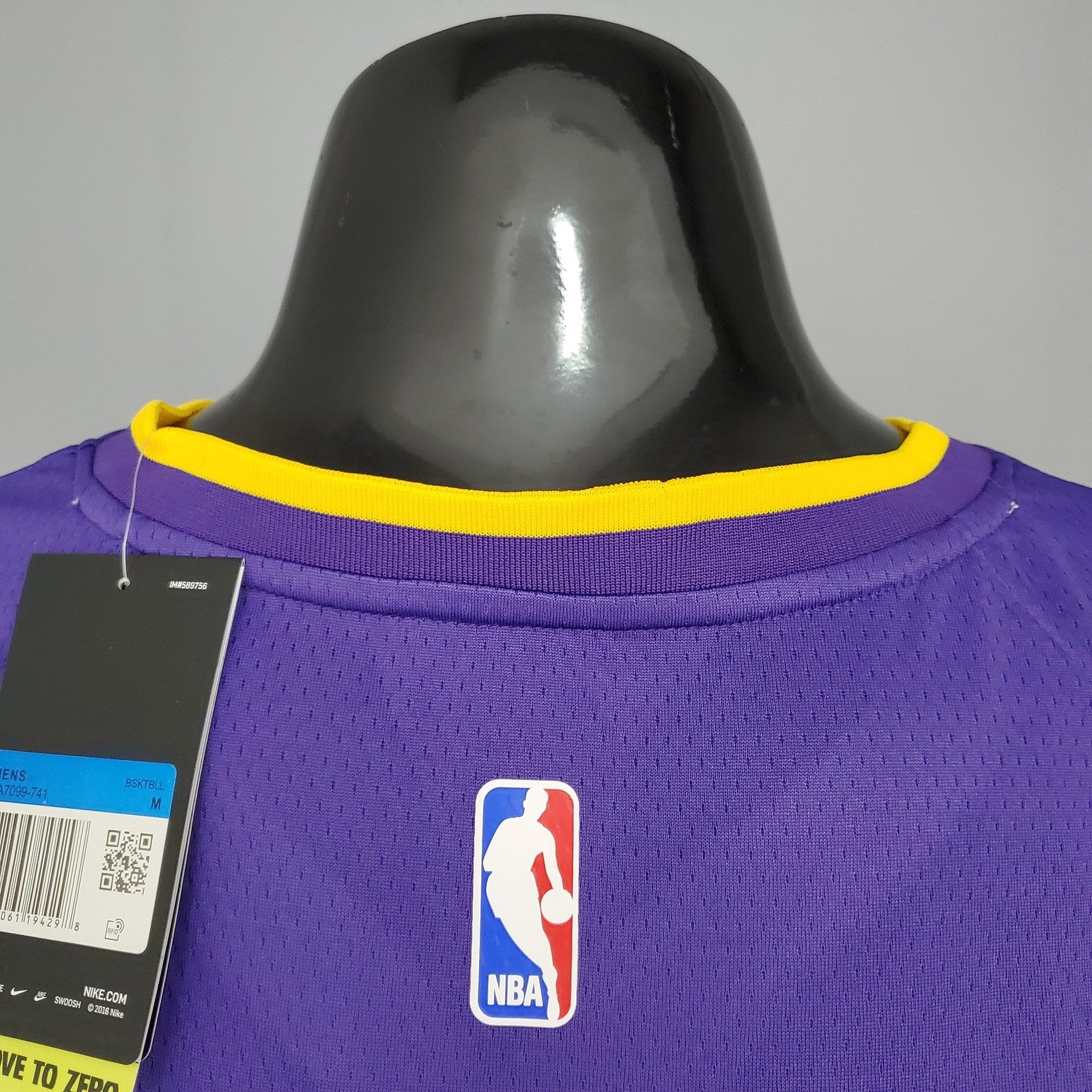 Anthony#7 Los Angeles Lakers Purple Yellow Side Nba Jersey V