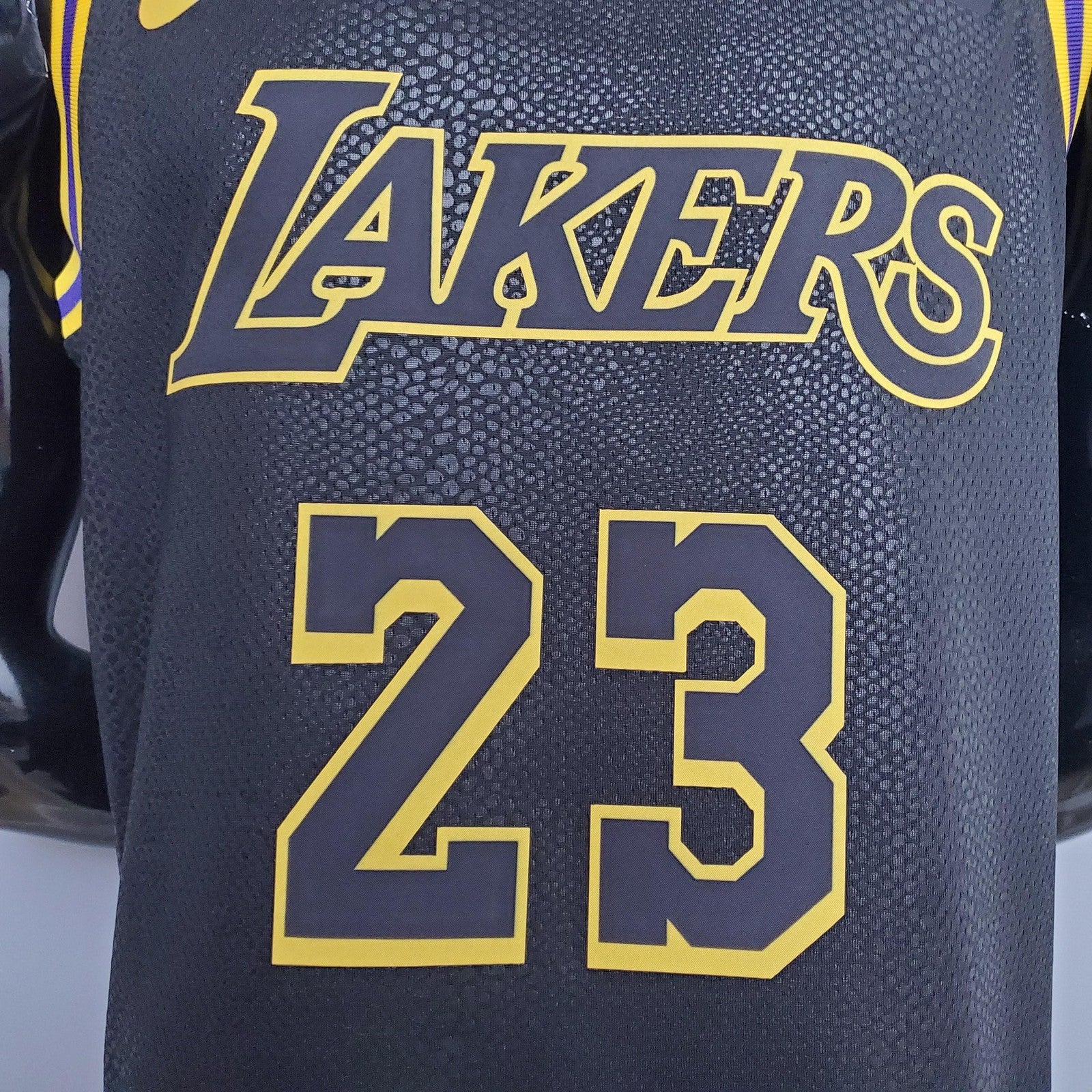 James #23 Los Angeles Lakers Black Nba Jersey Nike Connect Recognition