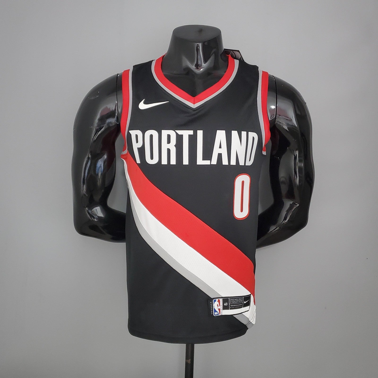 2021 Lillard#0 Trail Blazers Home Black Nba Jersey