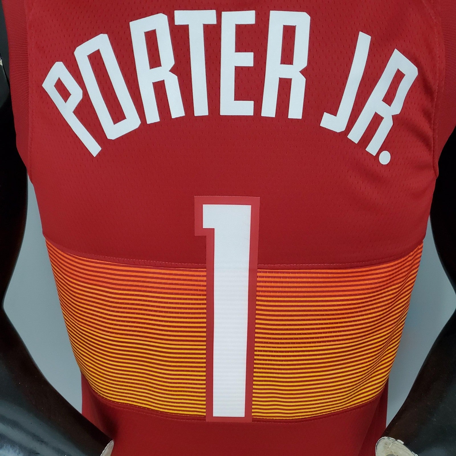 2021 Porter Jr #1 Nuggets City Edition Red Nba Jersey