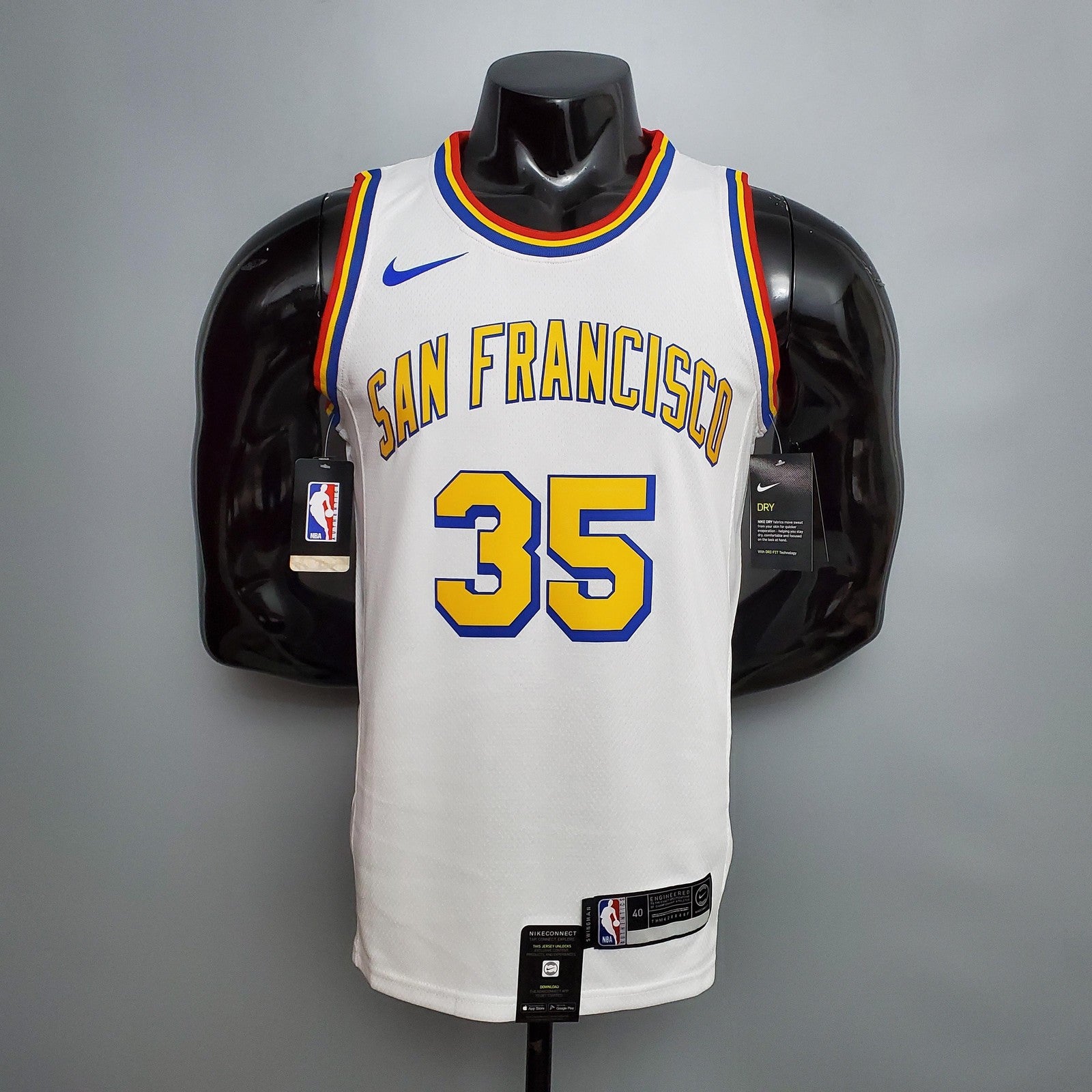 Warriors San Francisco Durant#35 White