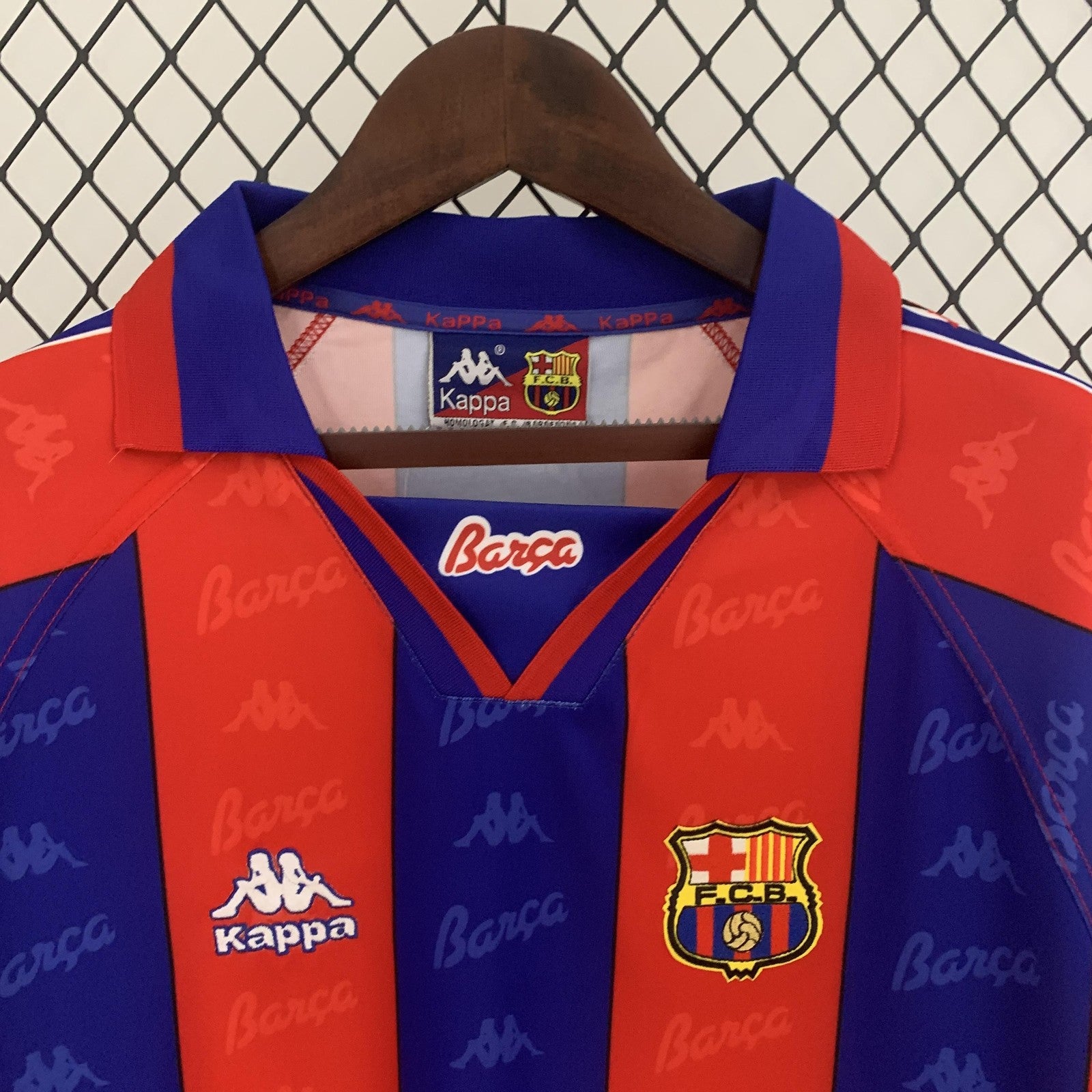 Retro Long Sleeve Barcelona 96 97 Home