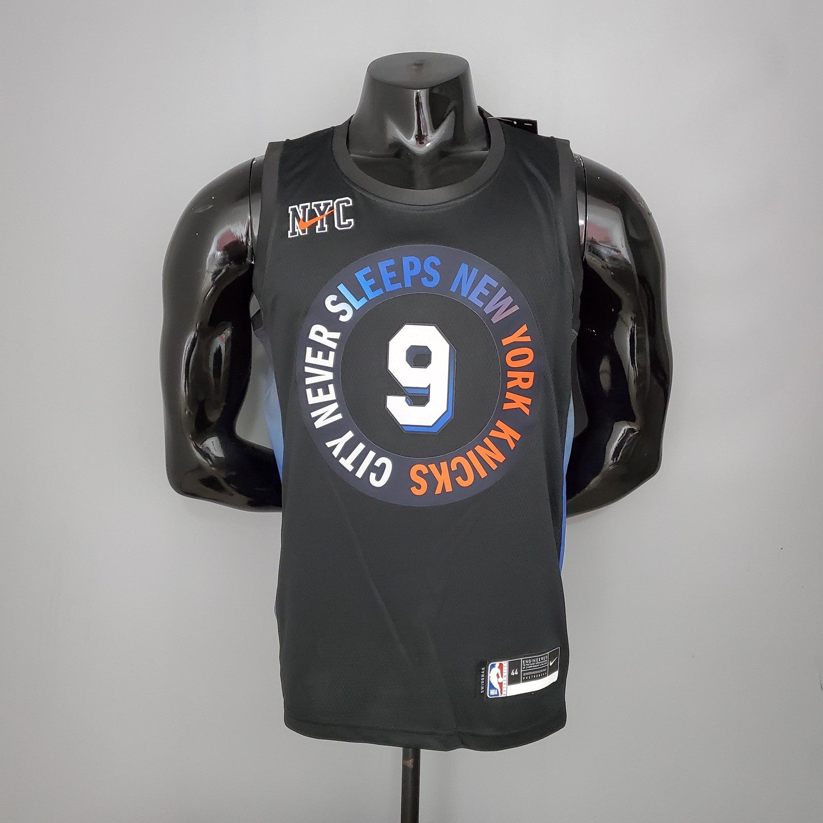 Barrett#9 Knicks City Edition Black Nba Jersey