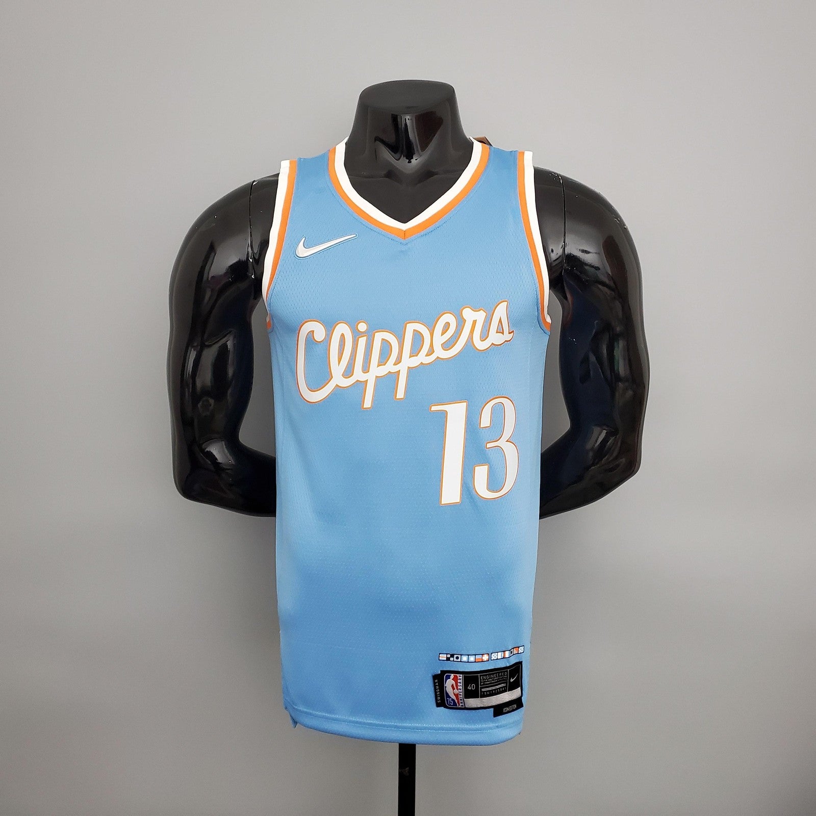 2022 Season George #13 Clippers City Edition Blue Nba Jersey