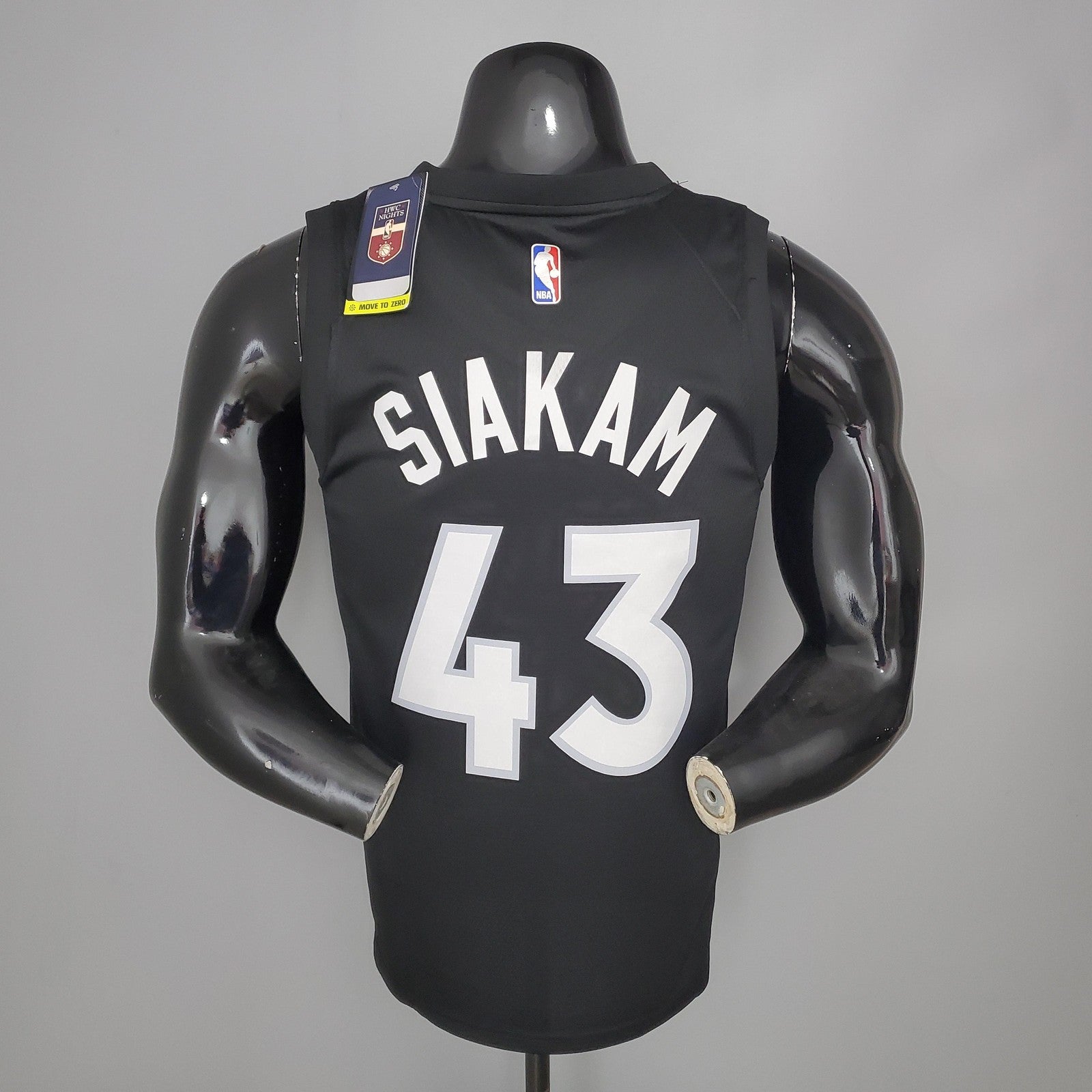 Siakam#43 2021 Raptors Bonus Edition Purple and Black Nba Jersey