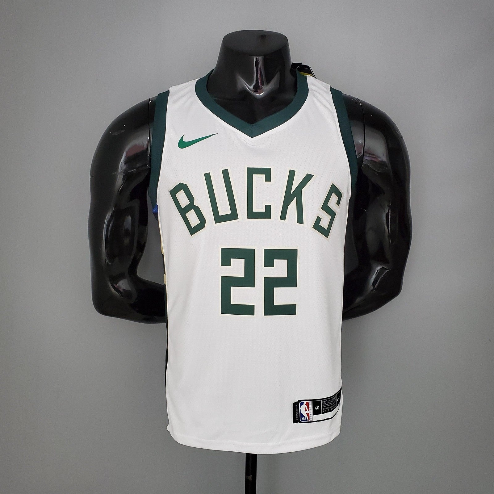 2021 Middleton#22 Bucks Home White Nba Jersey