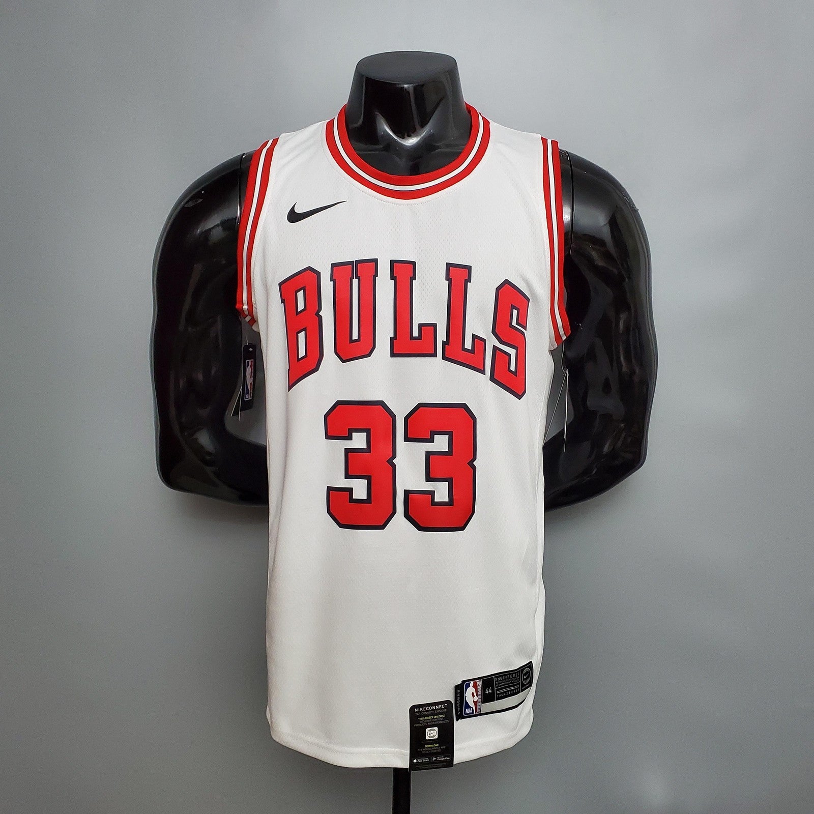 Pippen#33 Chicago Bulls White Nba Jersey Nike Connect Recognition