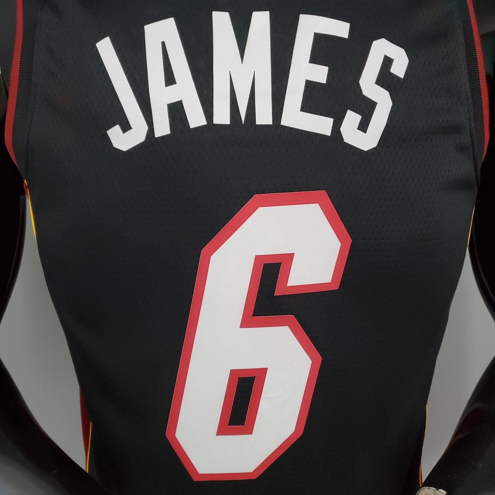 Miami Heat James#6 Black Nba Jersey
