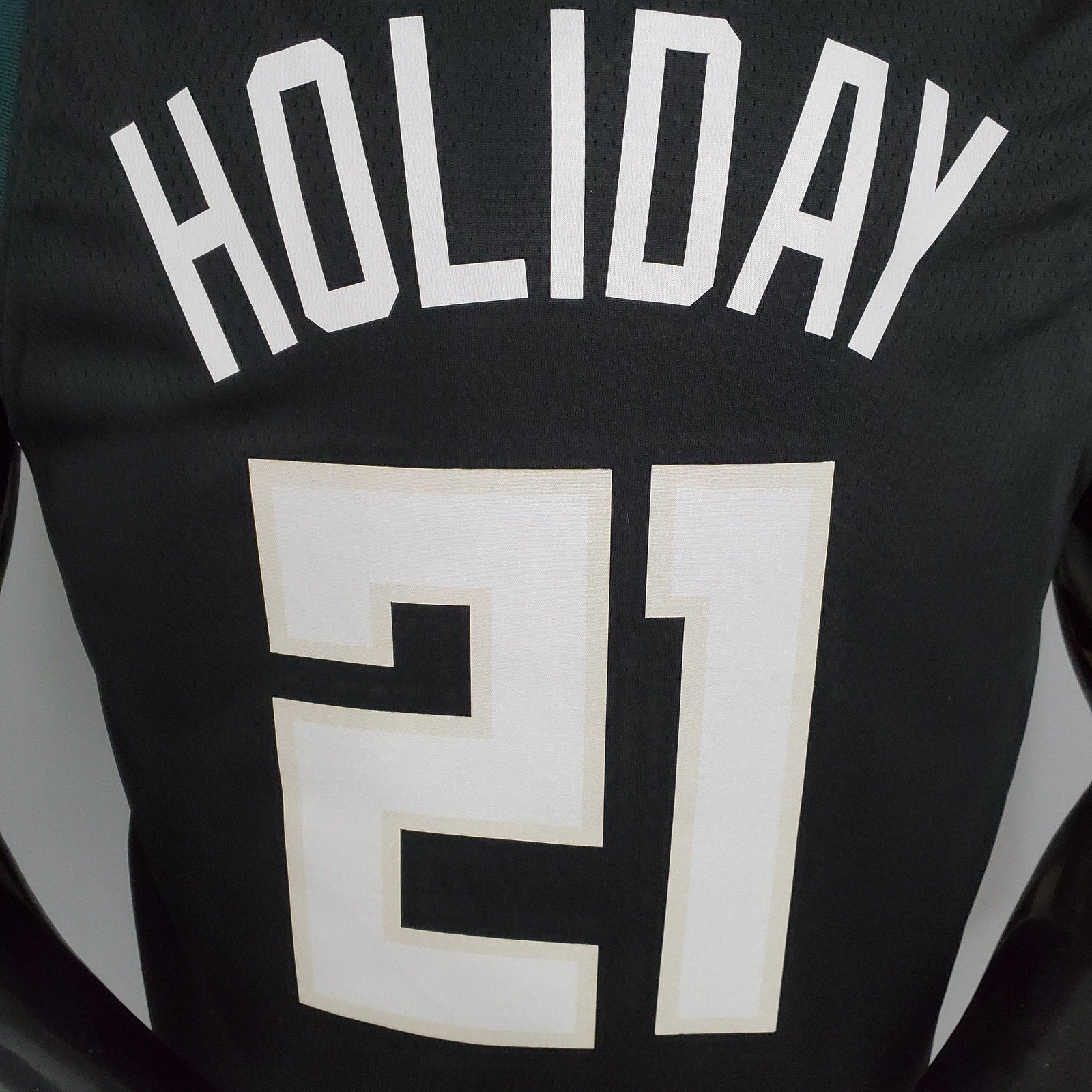 Holidoay#21 Bucks Black Nba Jersey