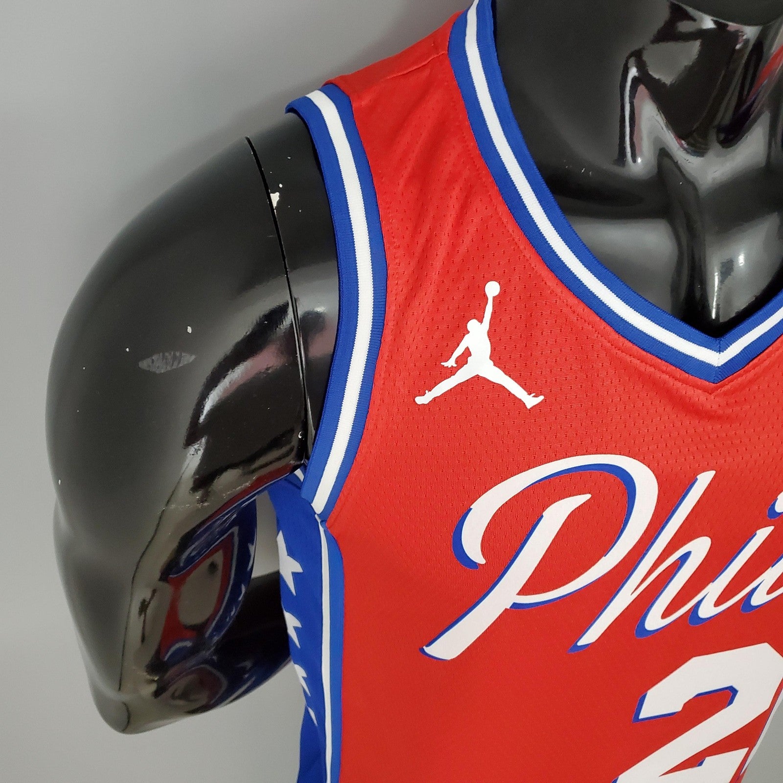 2021 Embiid#21 76ers Jordan Themed Red Nba Jersey