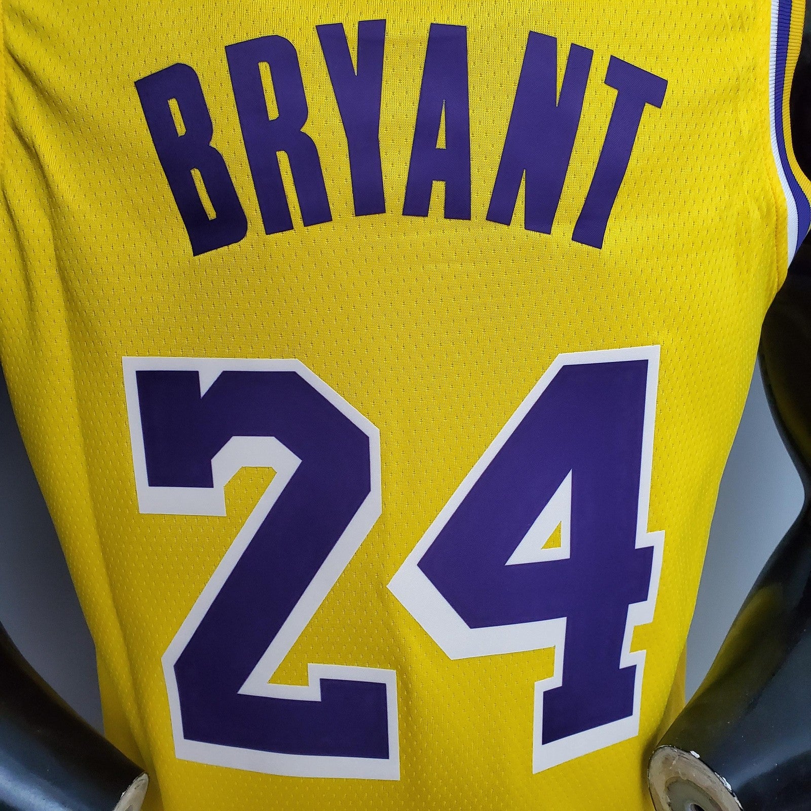 Bryant #24 Lakers Round Neck Yellow Nba Jersey Nike Connect Recognition