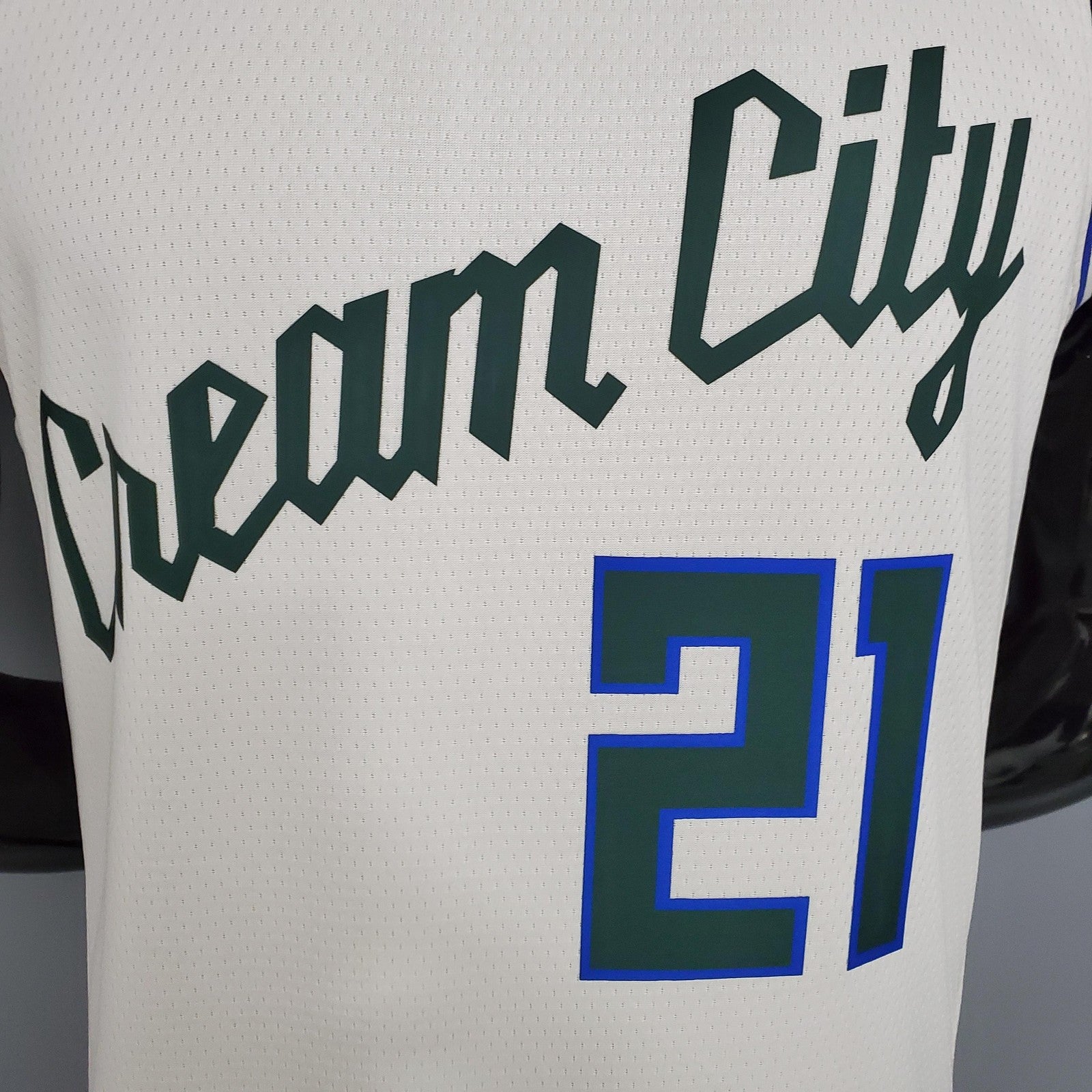 Holidoay#21 Bucks Beige Nba Jersey