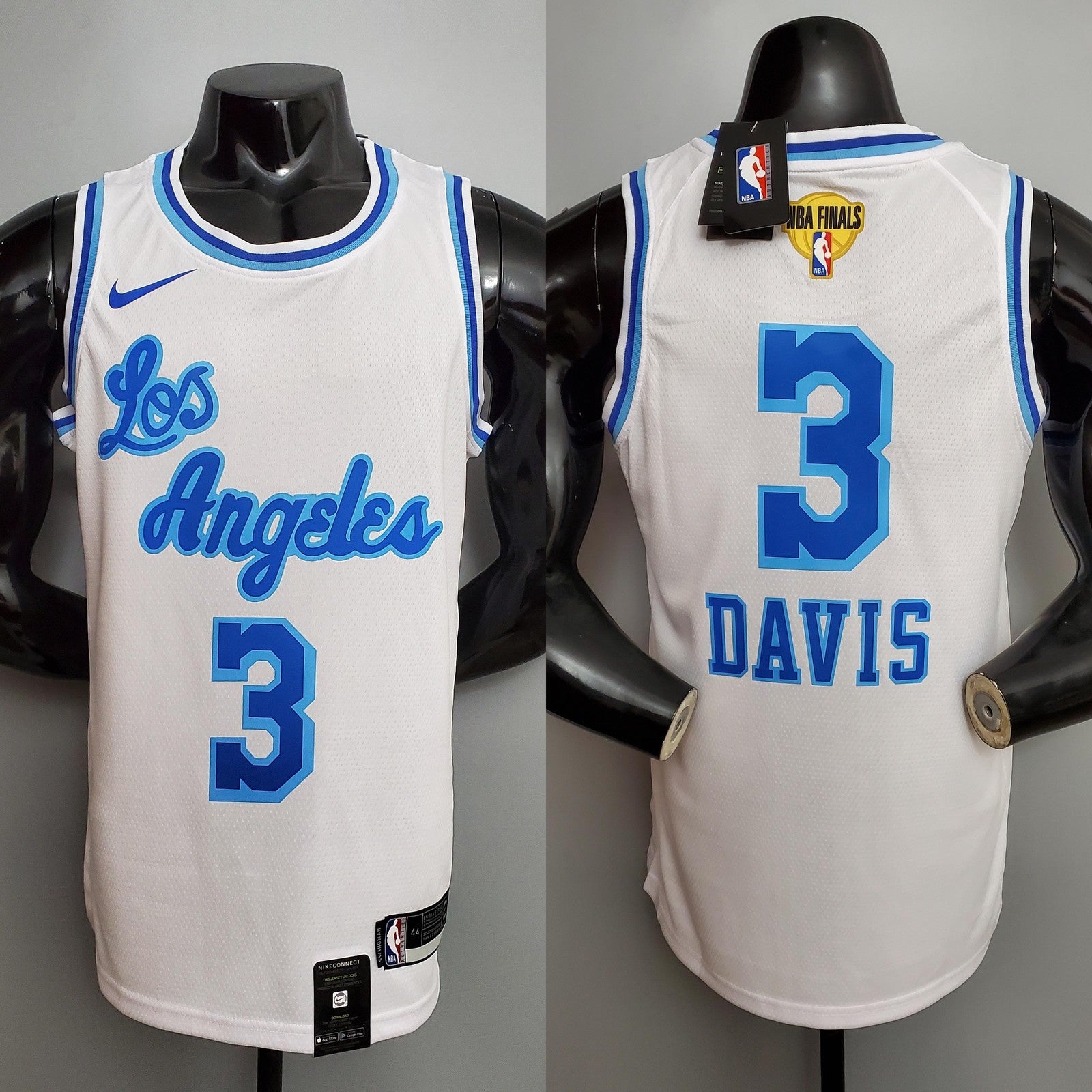 Retro Night Davis #3 Los Angeles Lakers White Nba Jersey Nike Connect Recognition