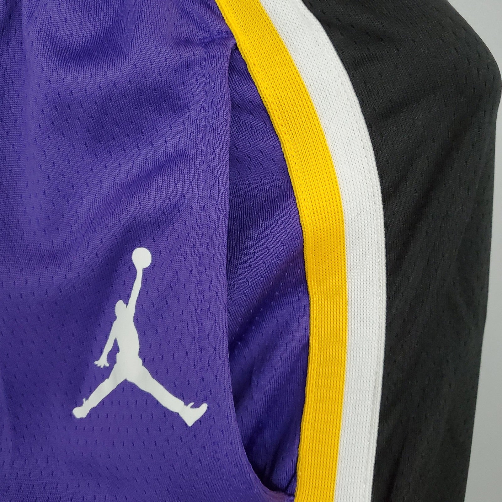 Los Angeles Lakers Purple Black Side Nba Shorts