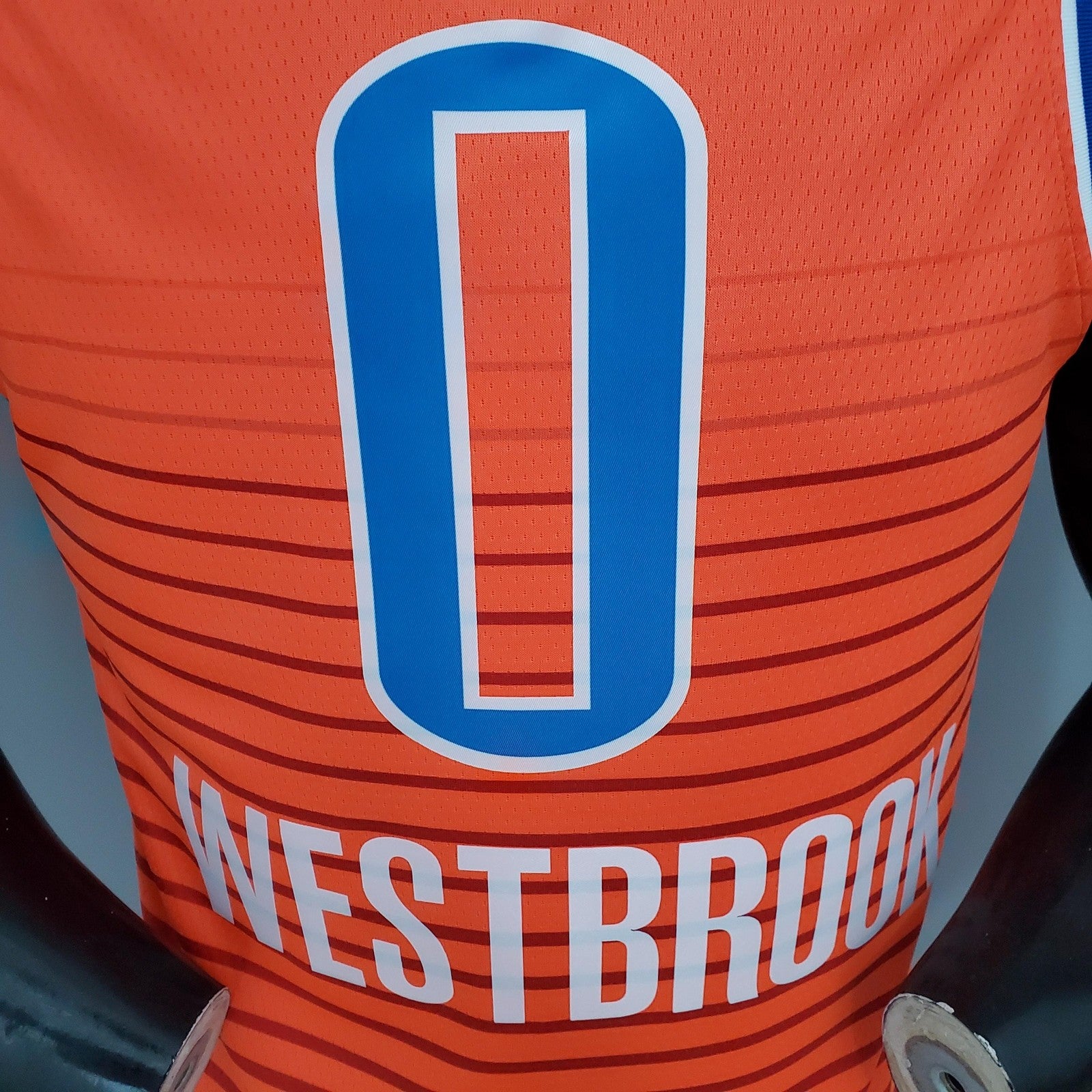 Westbrook#0 Thunder Jordan Orange Nba Jersey