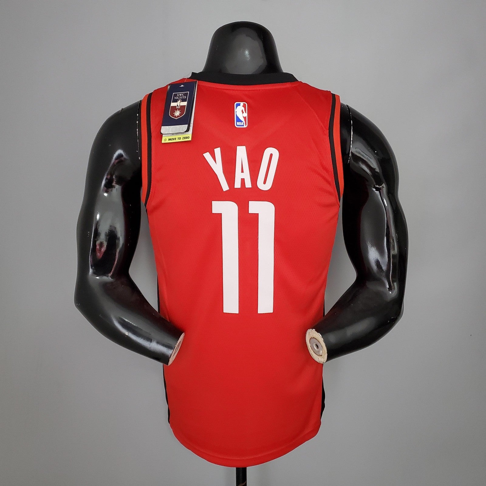 2021 Yao#11 Rockets Red Nba Jersey