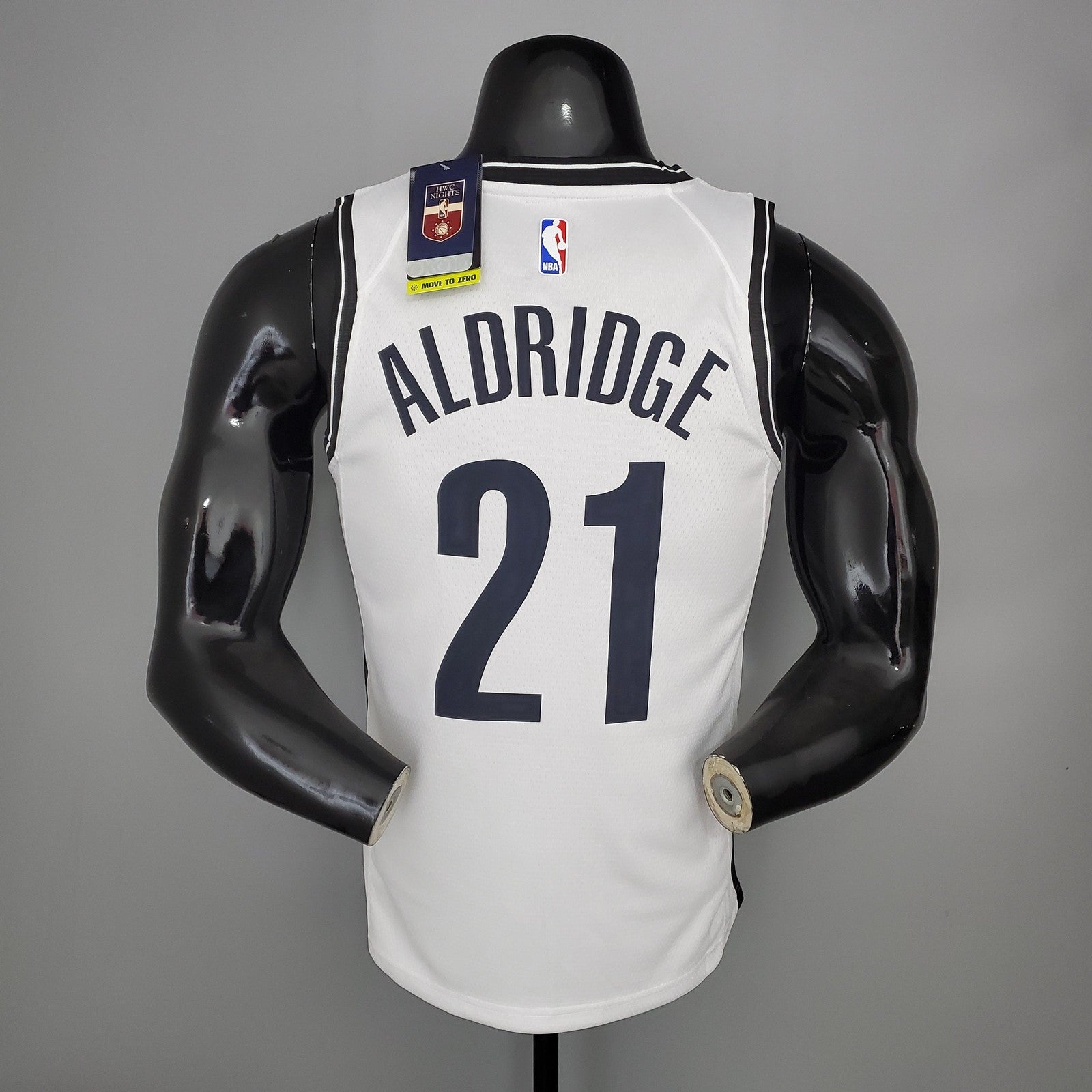 Aldridge#21 Brooklyn Nets White Nba Jersey
