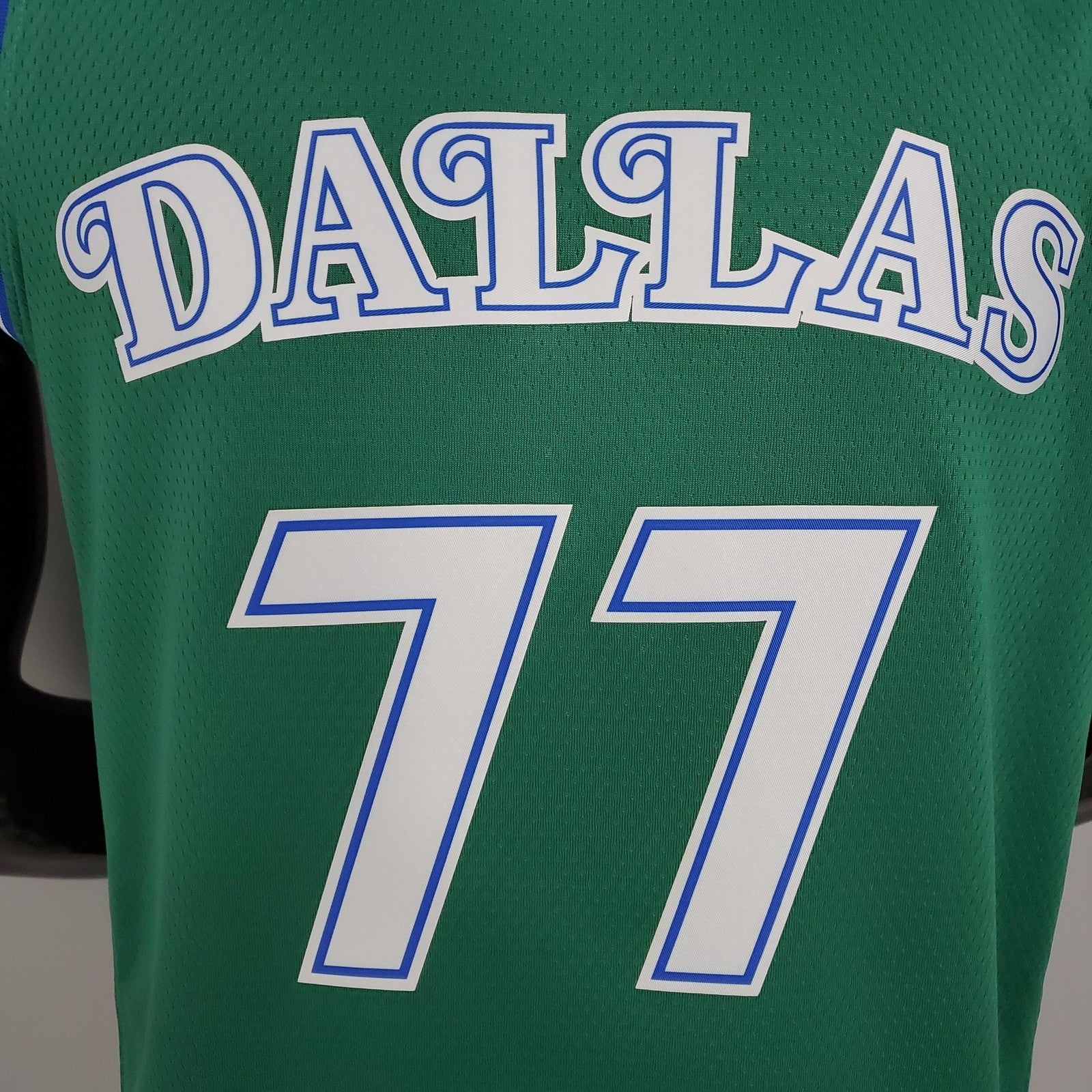 Dallas Mavericks Doncic#77 Lone Ranger Retro Green Nba Jersey