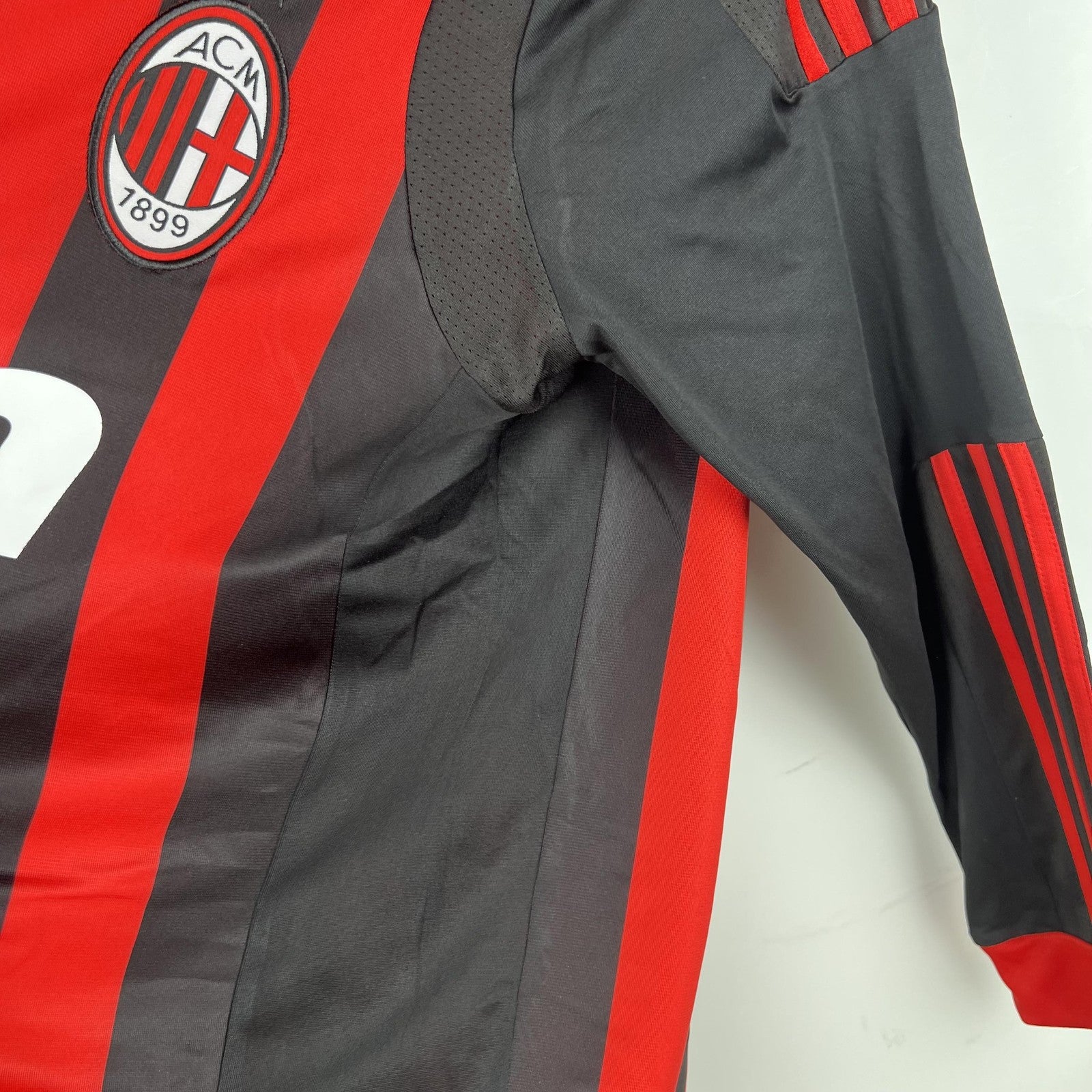 Retro Long Sleeve Ac Milan 09 10 Home