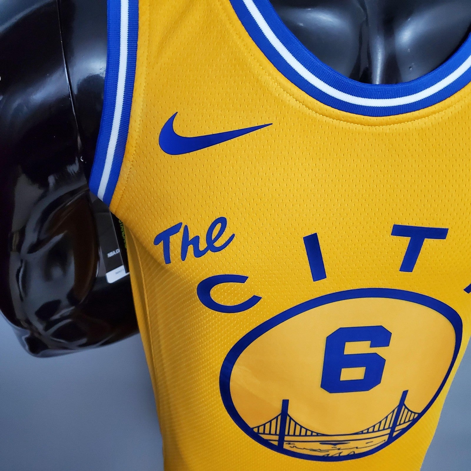 Tram Version Young#6 Golden State Warriors Yellow Nba Jersey