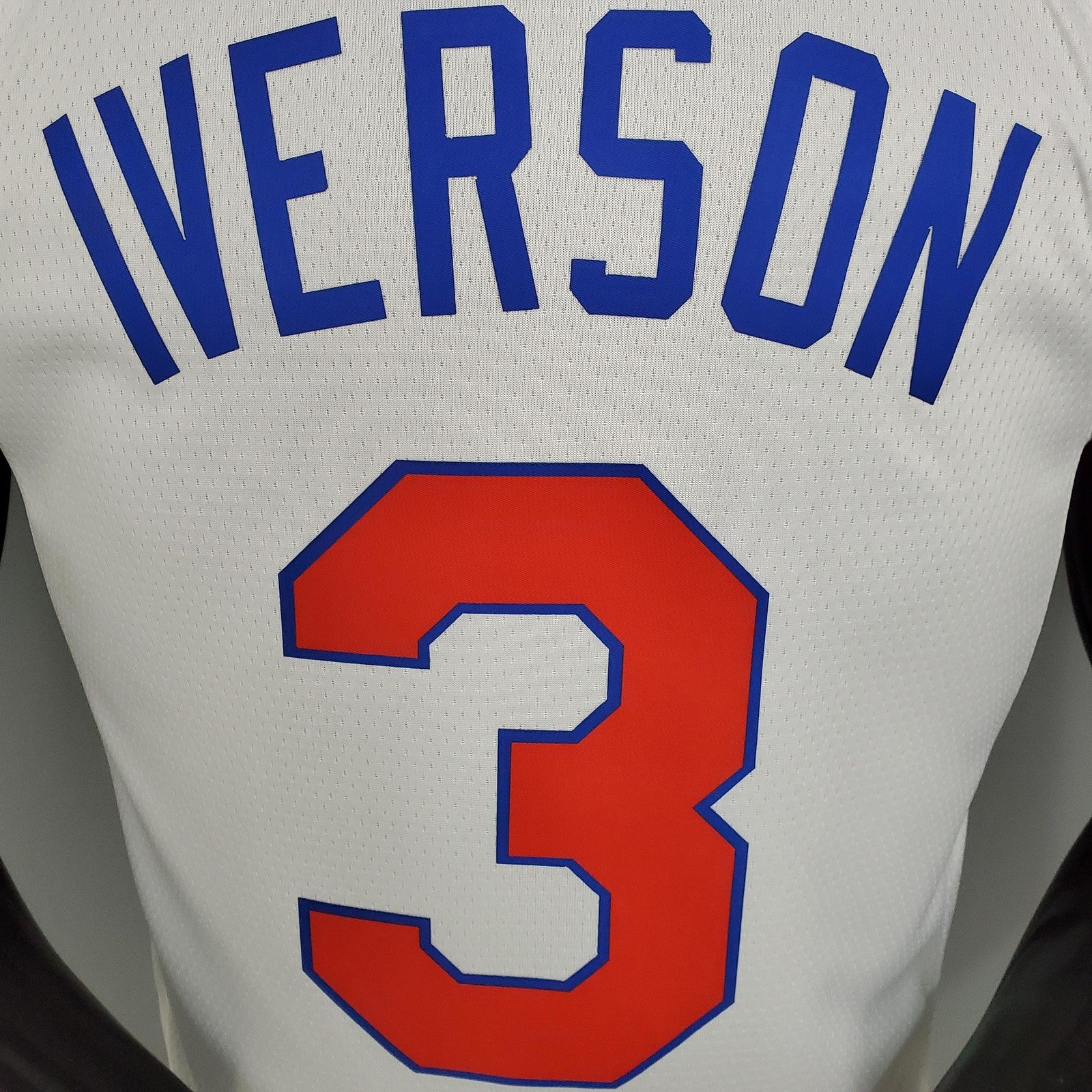 2021 Season 76ers Cursive Retro Limited Iverson#3 White Nba Jersey
