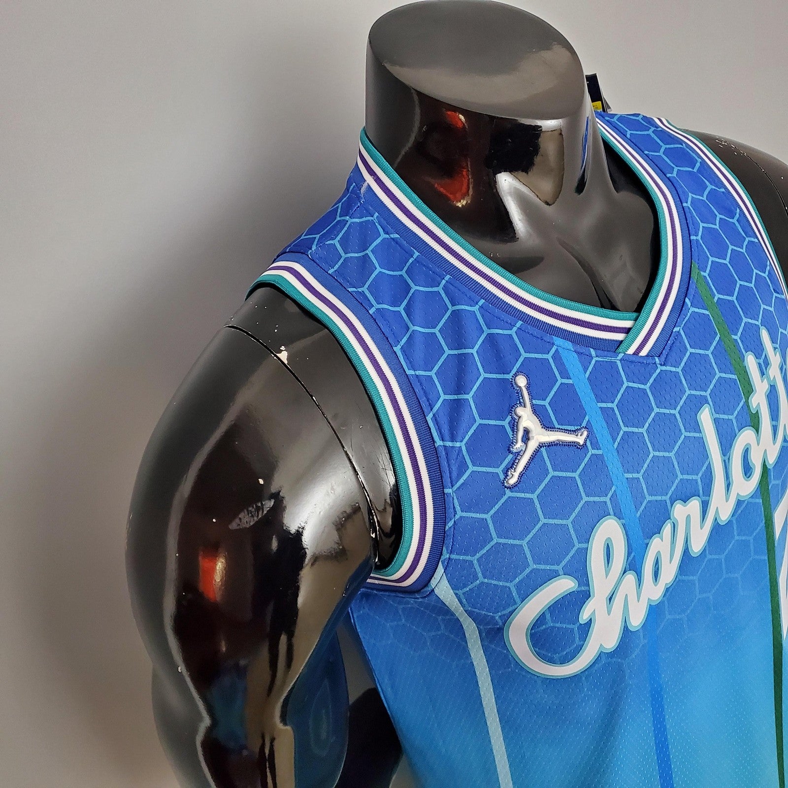 2022 Ball#2 Hornets City Edition Blue Nba Jersey