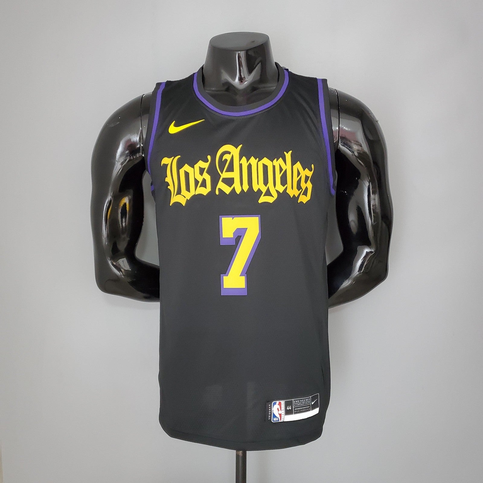 2021 Anthony#7 Los Angeles Lakers Black Latin Black Nba Jersey