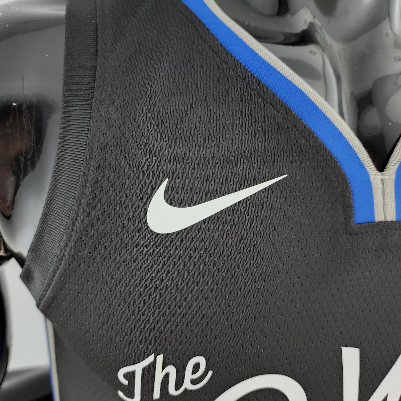 2020 Thompson #11 Warriors City Edition Black &amp; Grey Nba Jersey