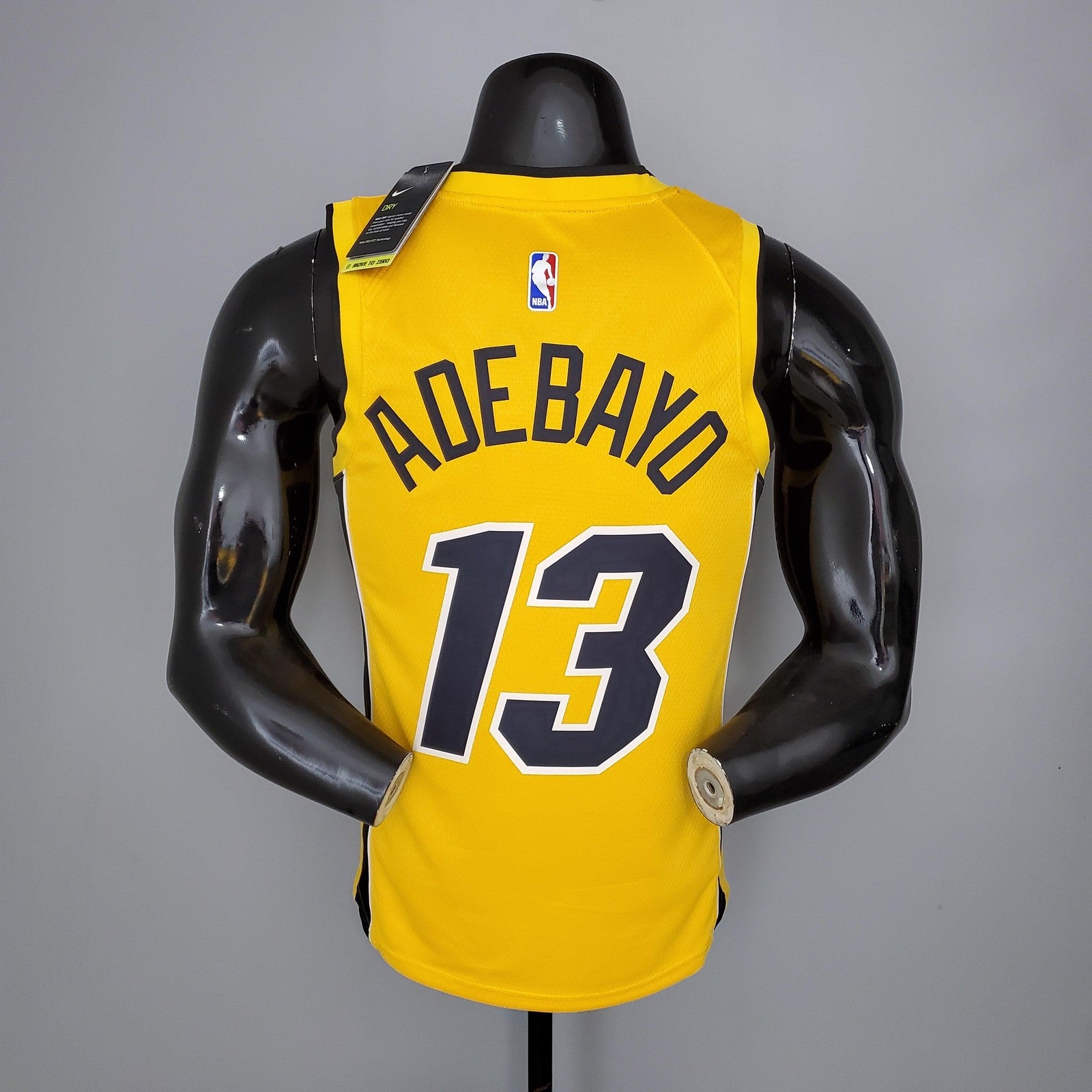 2021 Adebayo#13 Heat Bonus Edition Yellow Nba Jersey