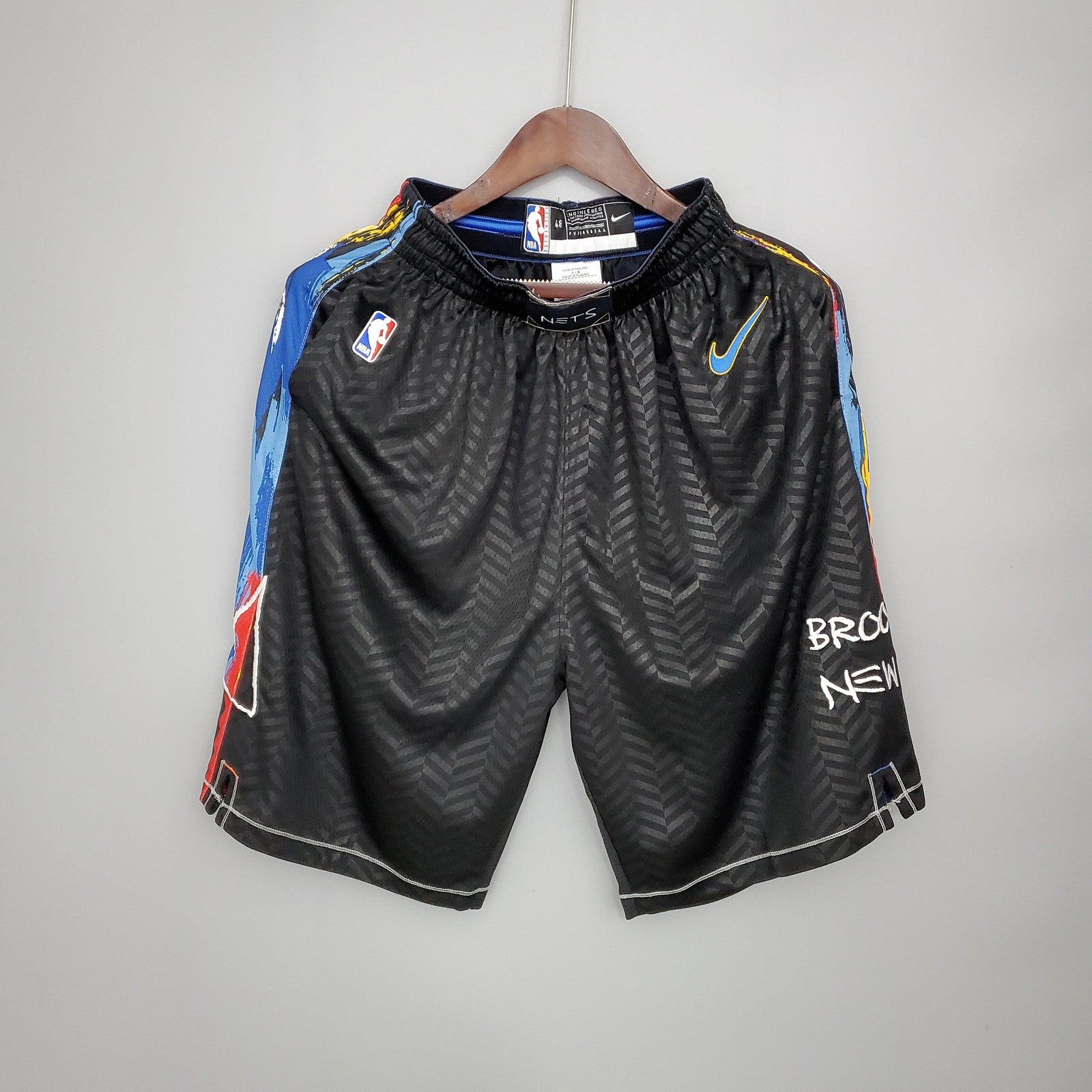 Brooklyn Nets Nba Shorts City Edition Black