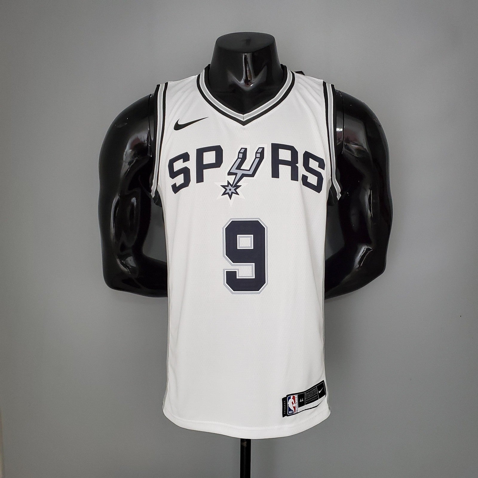 Parker#9 Spurs White Nba Jersey