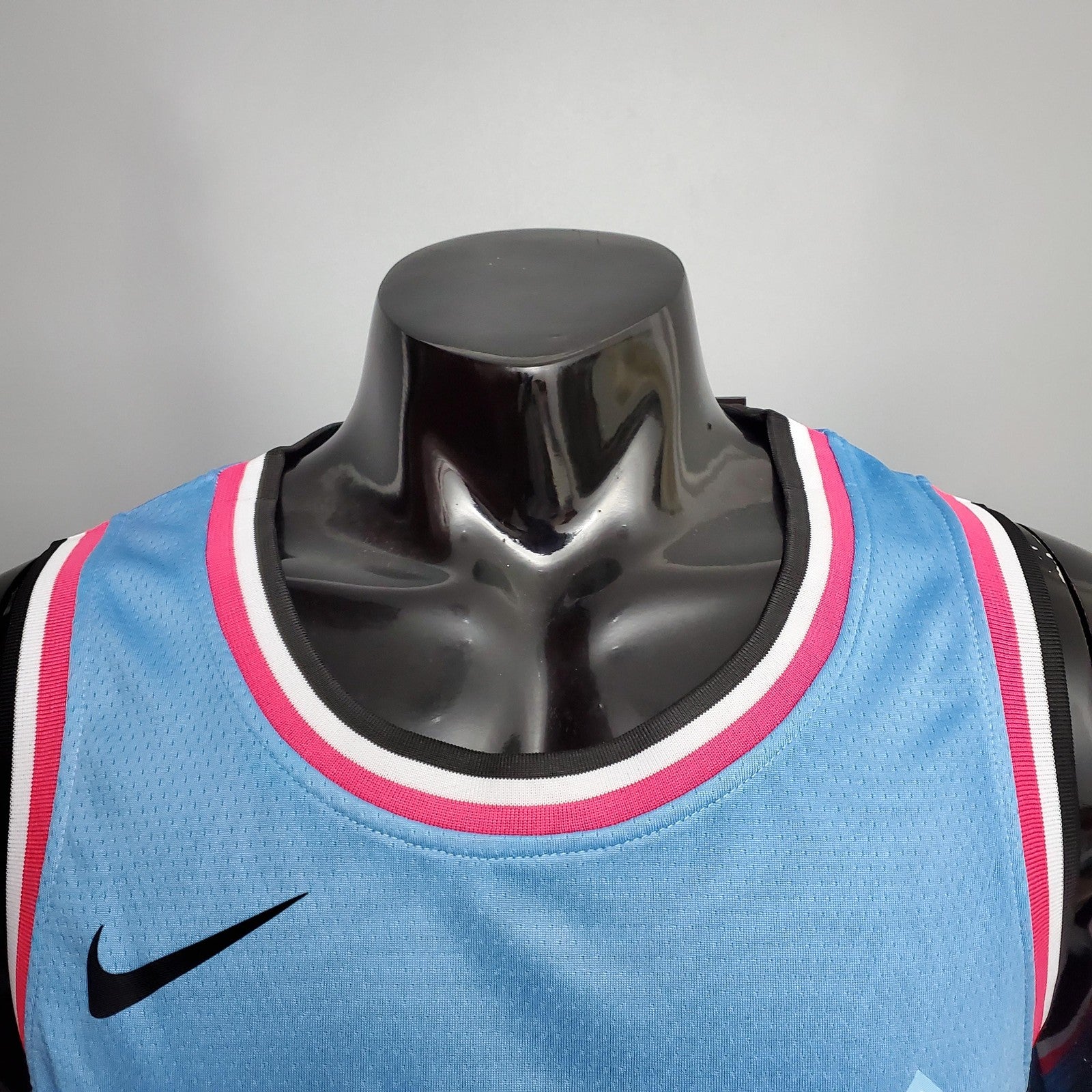 Wade #3 Miami Heat V Neck Blue Nba Jersey Nike Connect Recognition