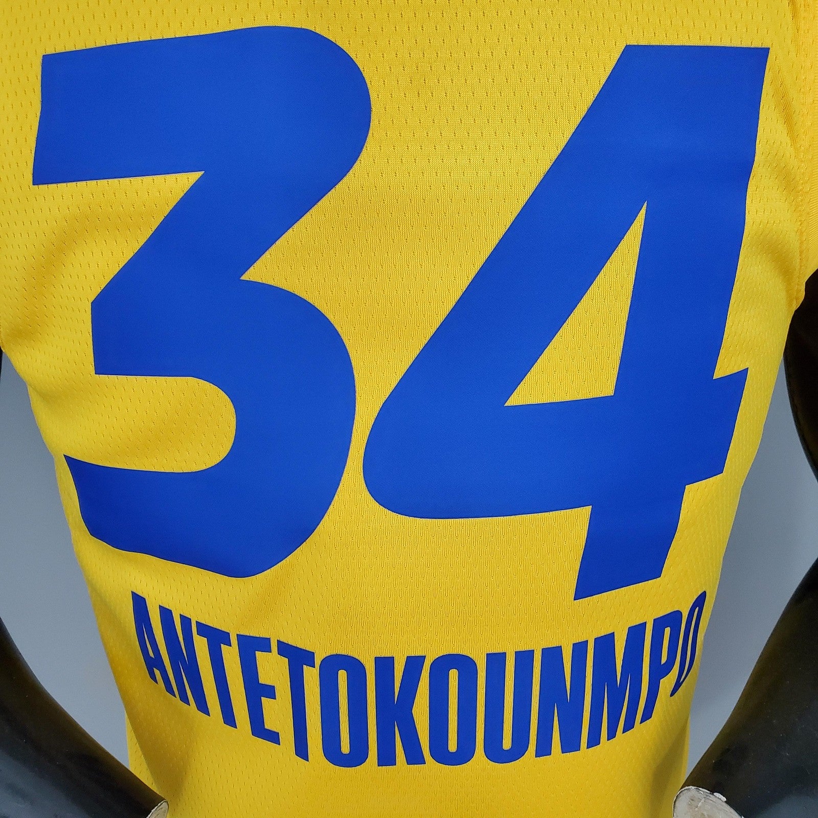 2021 Antetokounmpo#34 All Star Yellow Nba Jersey