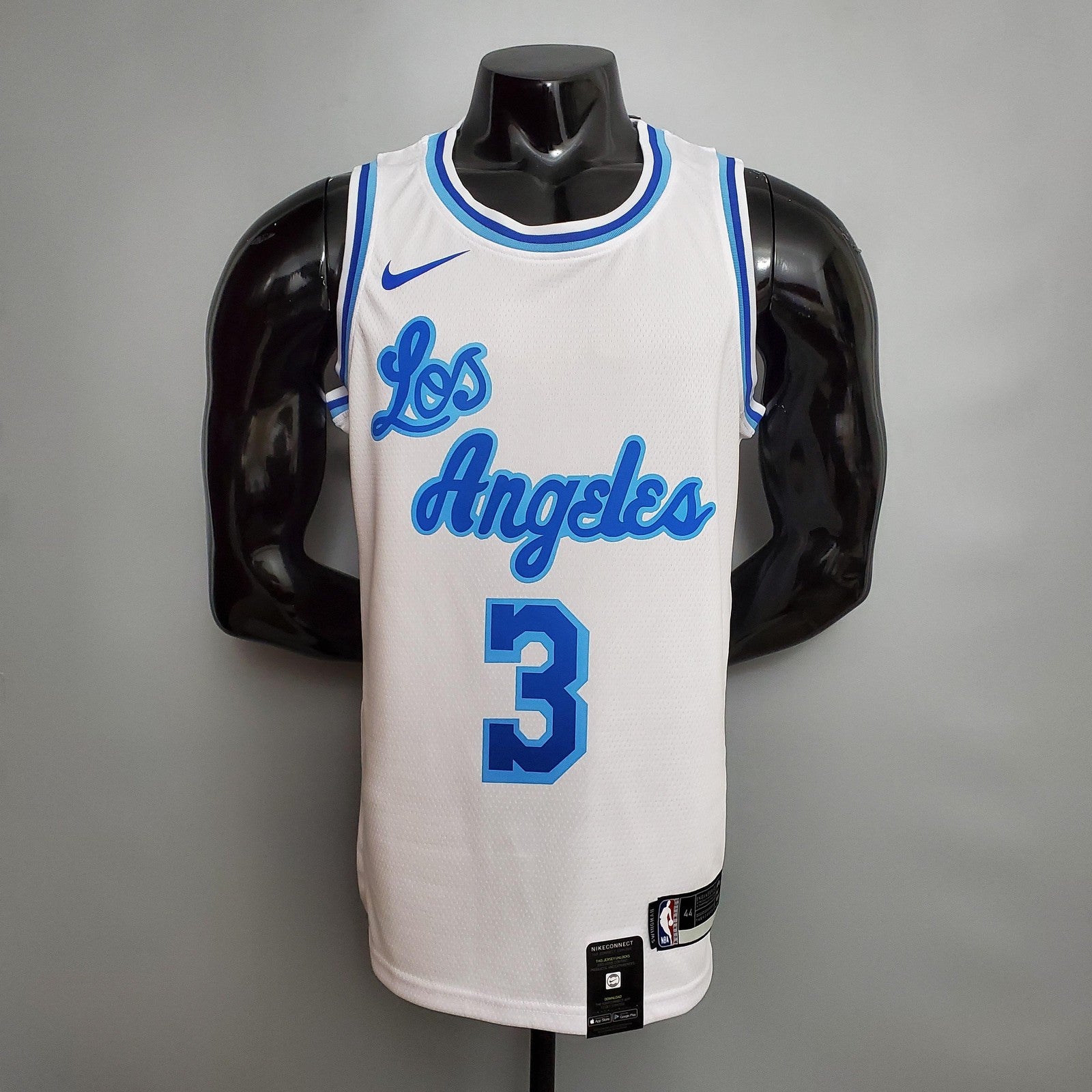 Retro Night Davis #3 Los Angeles Lakers White Nba Jersey Nike Connect Recognition 2