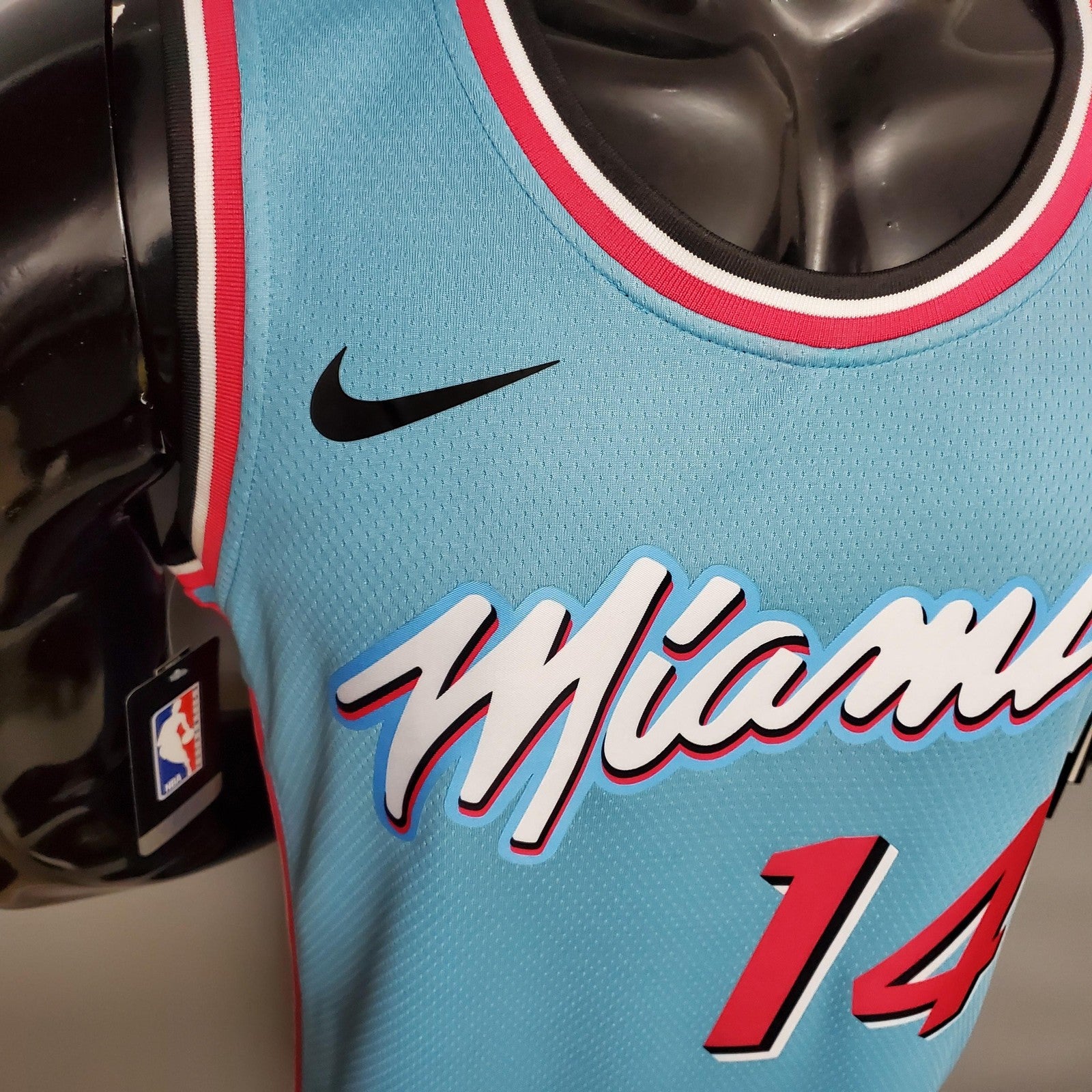 Herro#14 Miami Heat V Neck Blue Nba Jersey Nike Connect Recognition