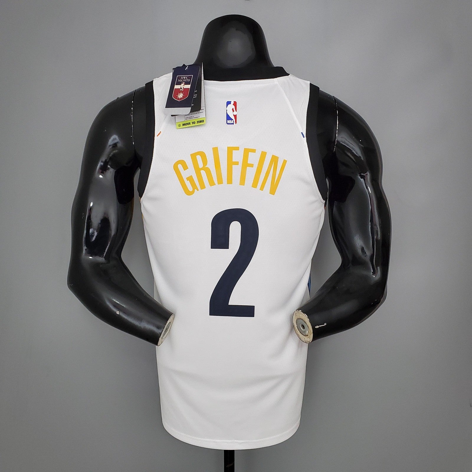 Griffiin#2 Brooklyn Nets Graffiti White Nba Jersey
