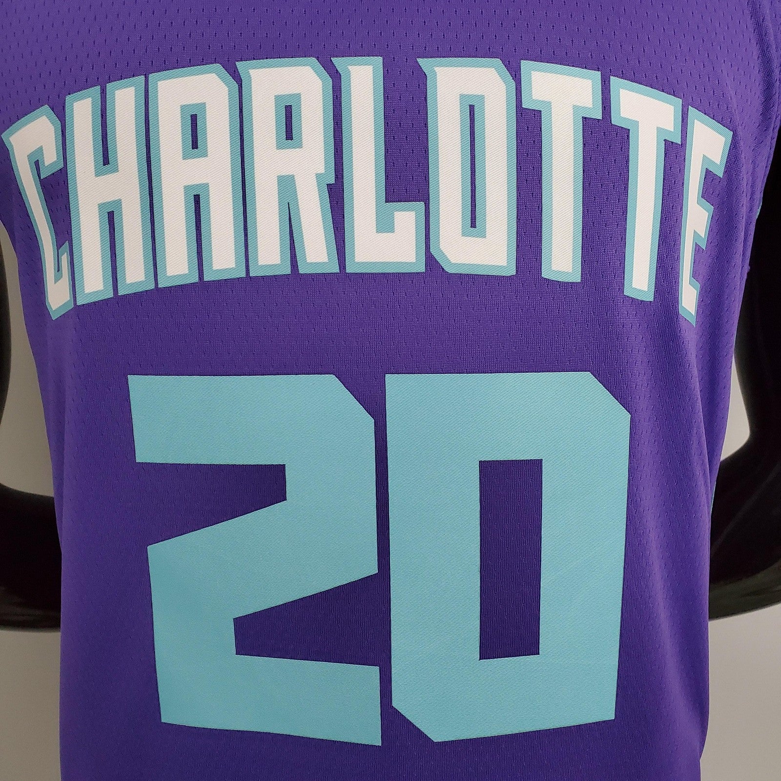 Hornets Hayward#20 Purple Nba Jersey