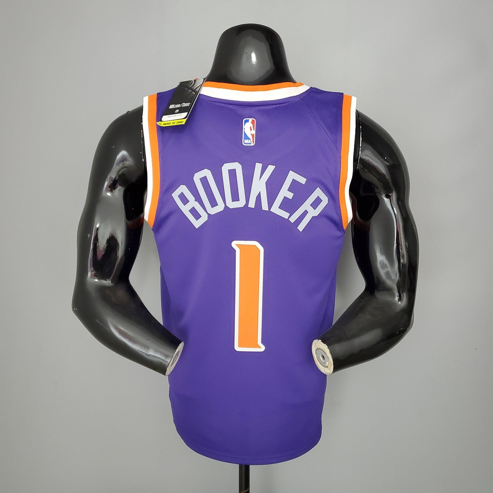 Booker#1 Phoenix Suns Purple Nba Jersey